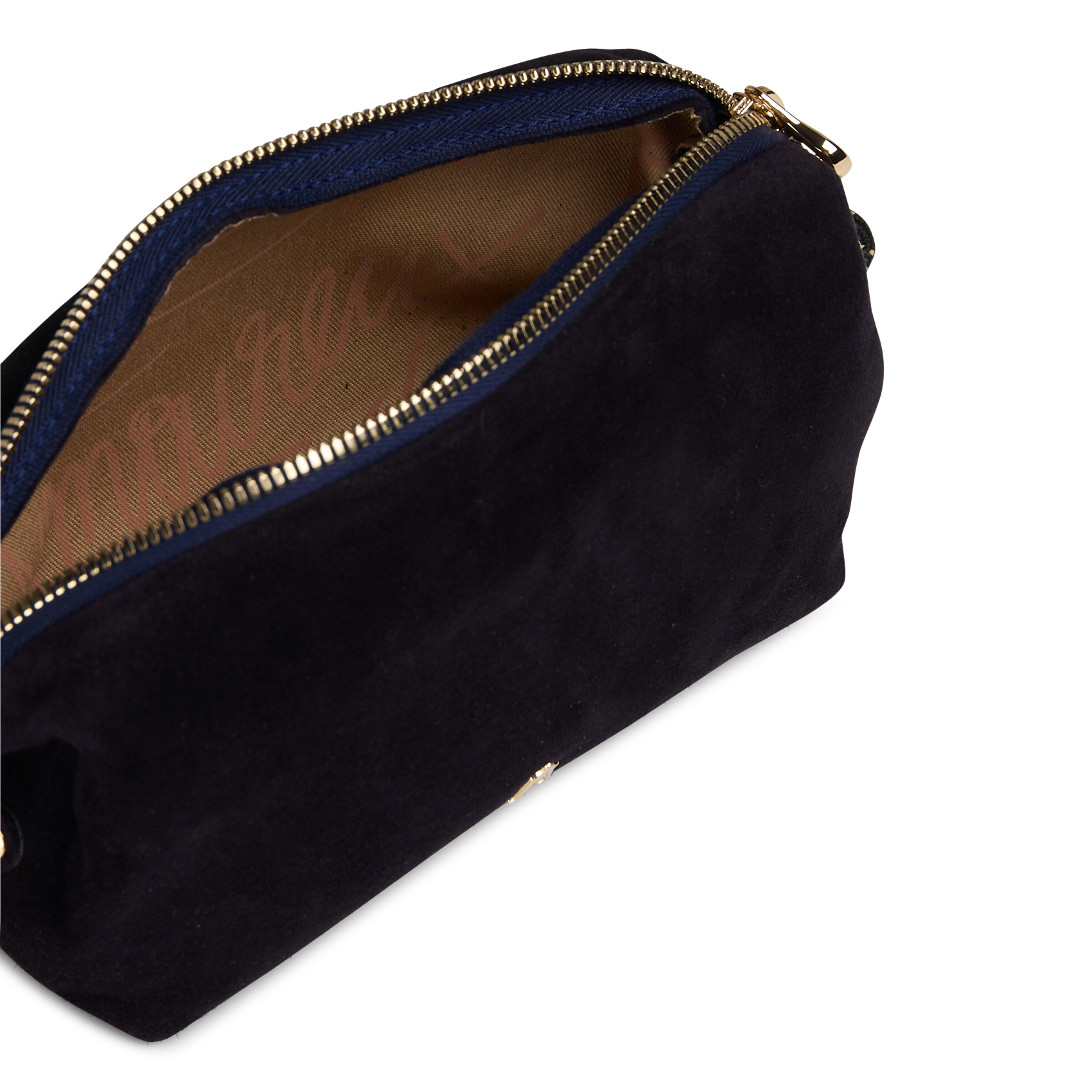 Geschnürte Beuteltasche aus strukturiertem Leder | Blau CRAIE STUDIO Damen