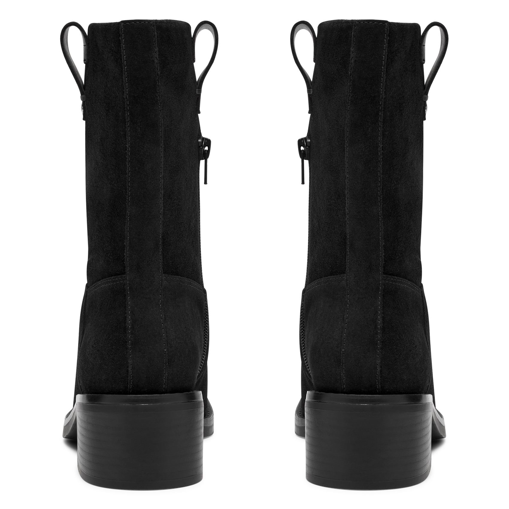 Laarzen DIGBY SLOUCH met rits van leer CLARKS Zwart