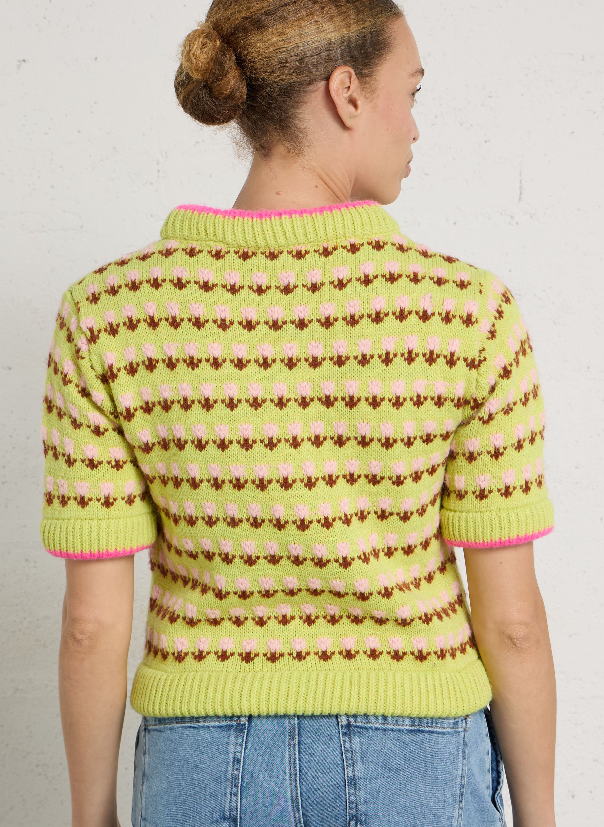 Round-neck sweater DR BLOOM Green