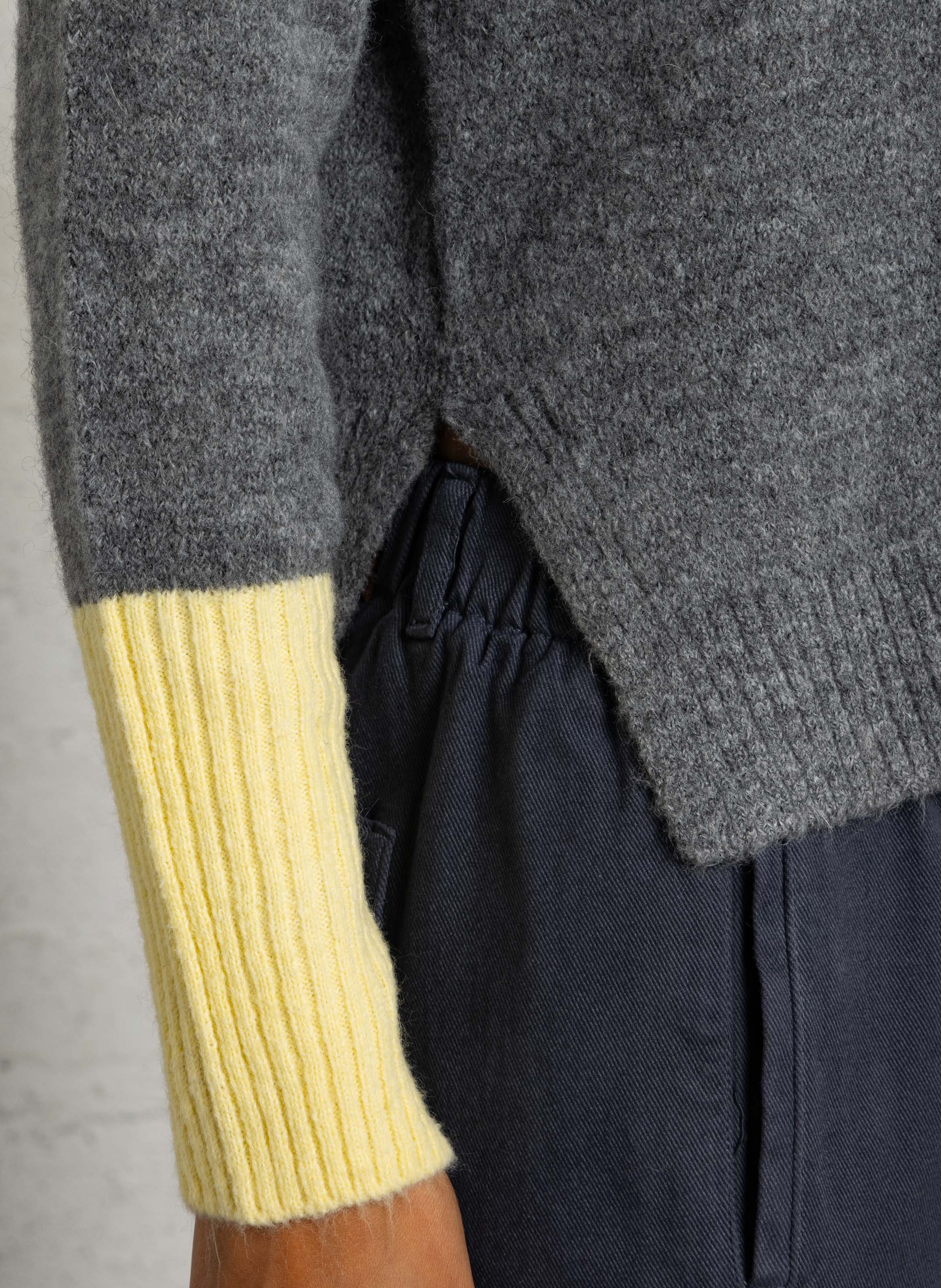 Poncho mit Rollkragen DR BLOOM Silber
