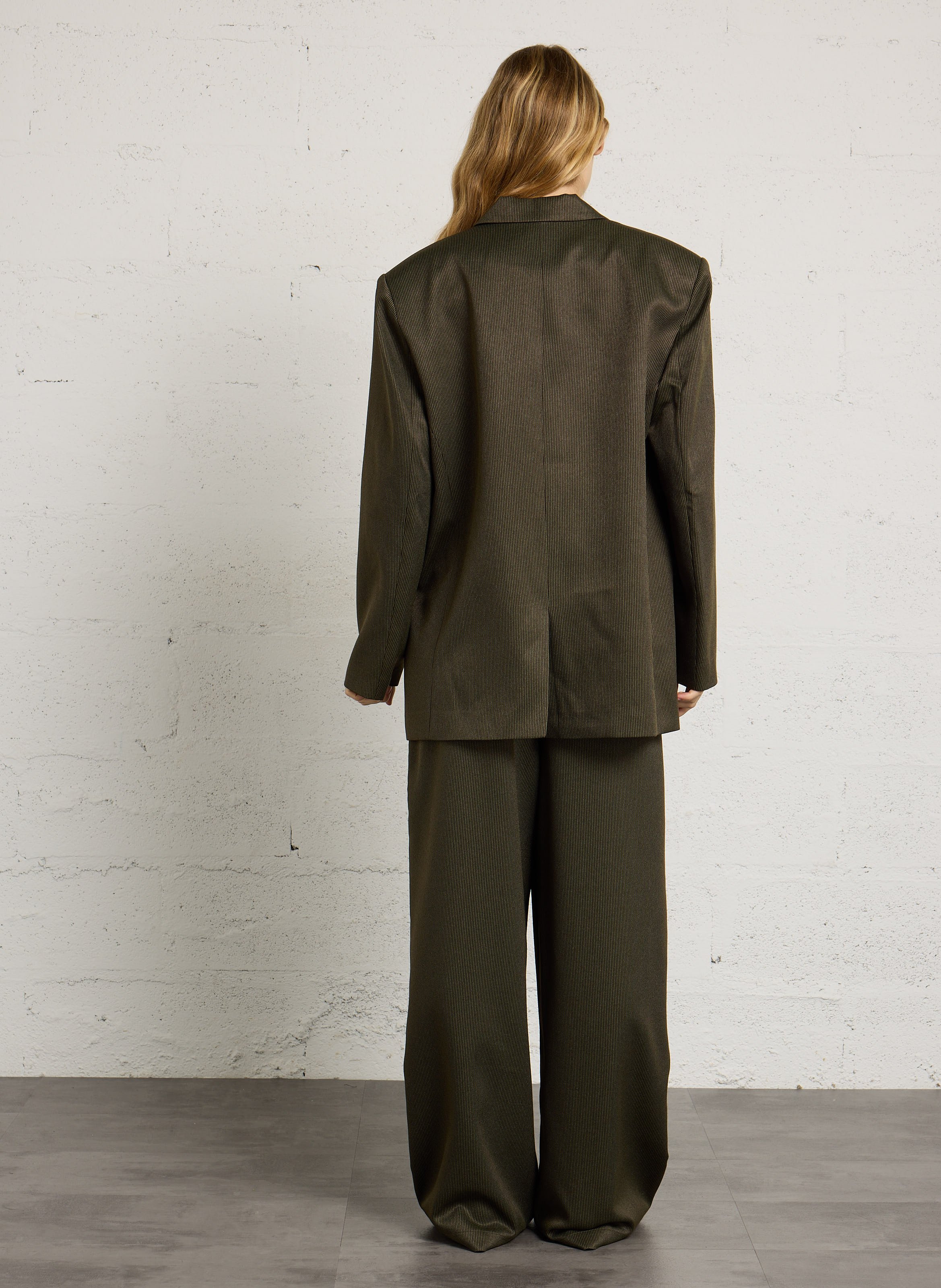 Oversized Tailored Collar Blazer STELLA NOVA Green