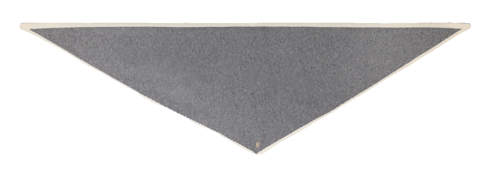Foulard triangle bicolore en laine et cachemire SANDRO Gris