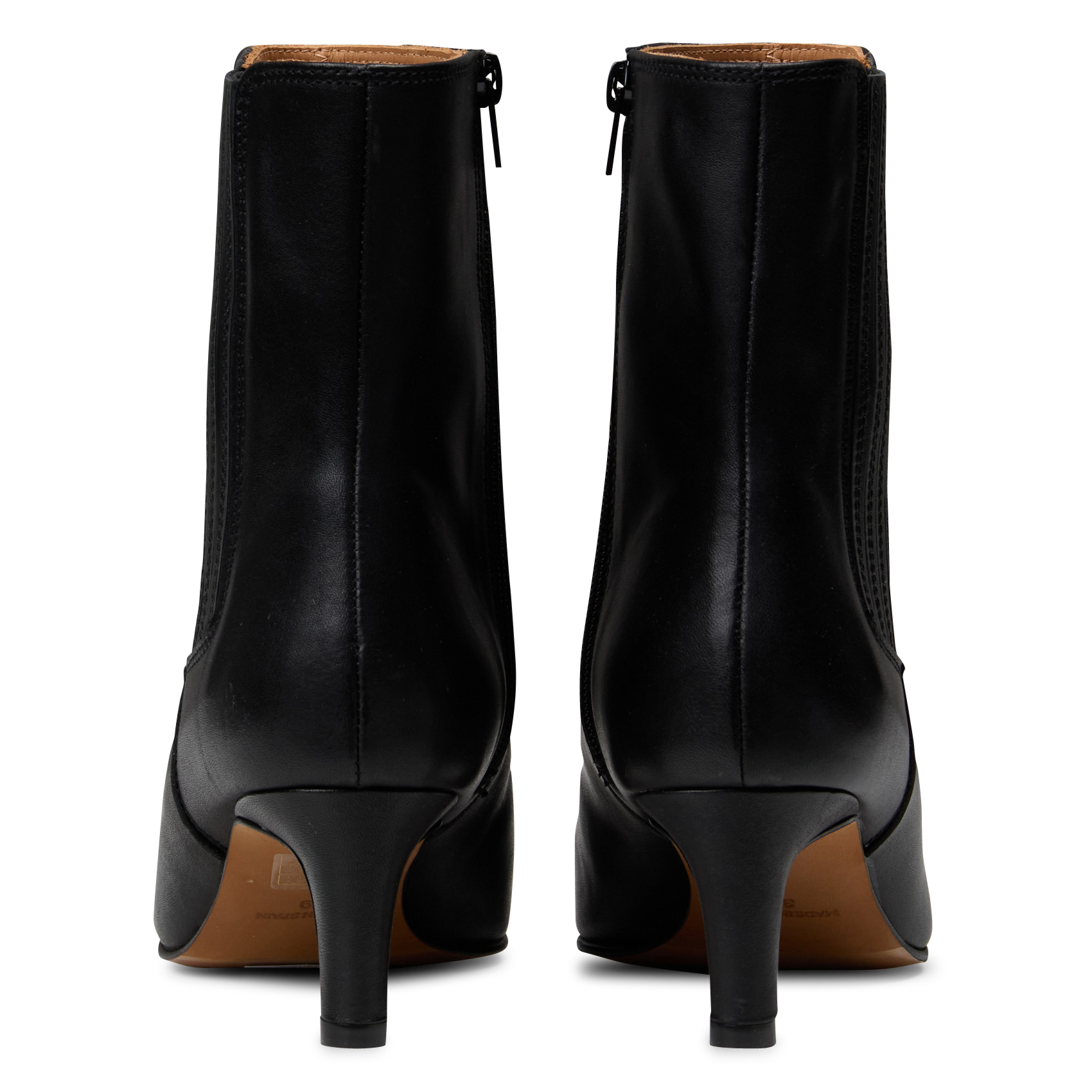 Leather mid-calf boots MAISON 123 Black