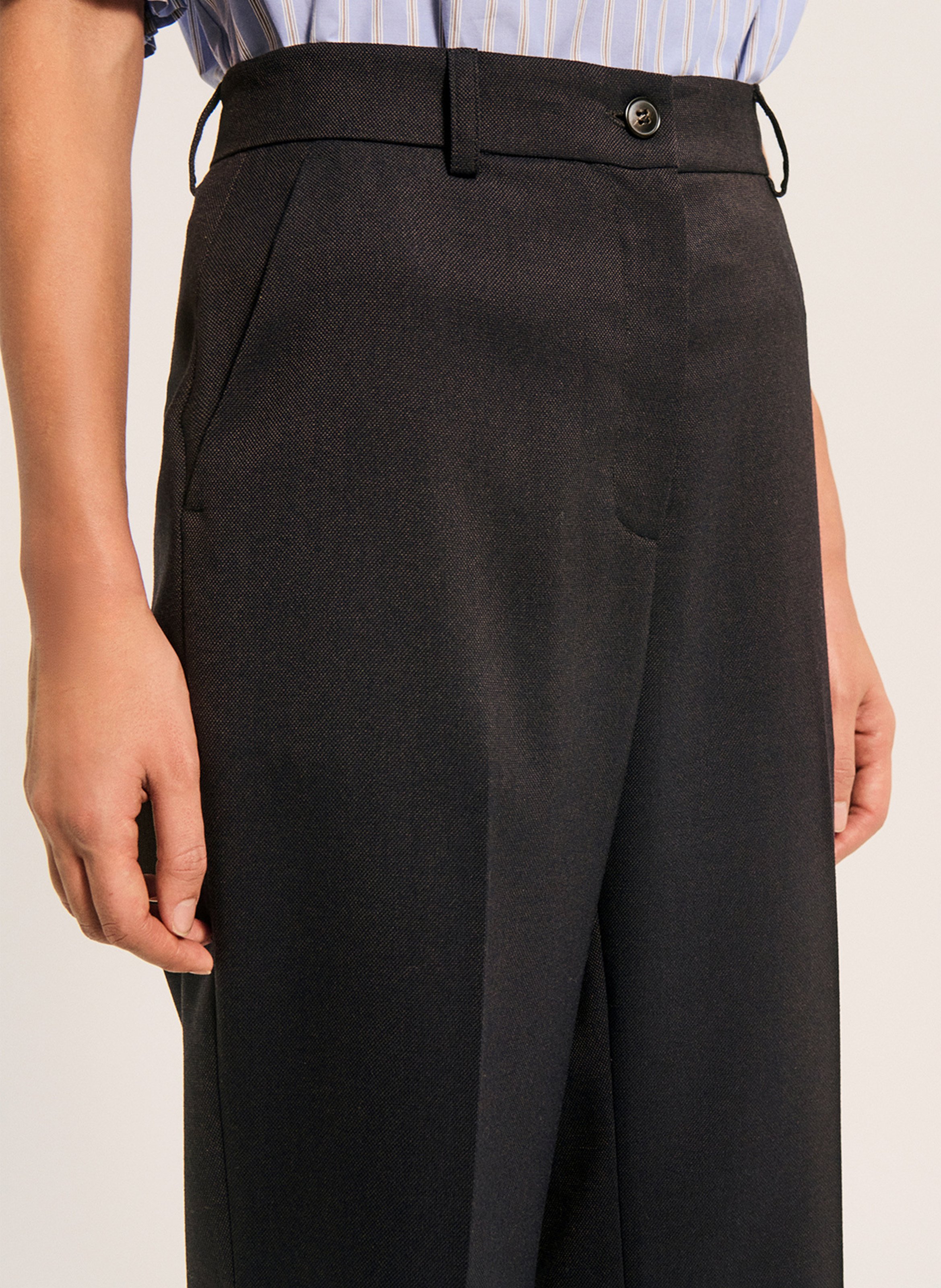 Weit geschnittene Taillenhose PABLO Braun