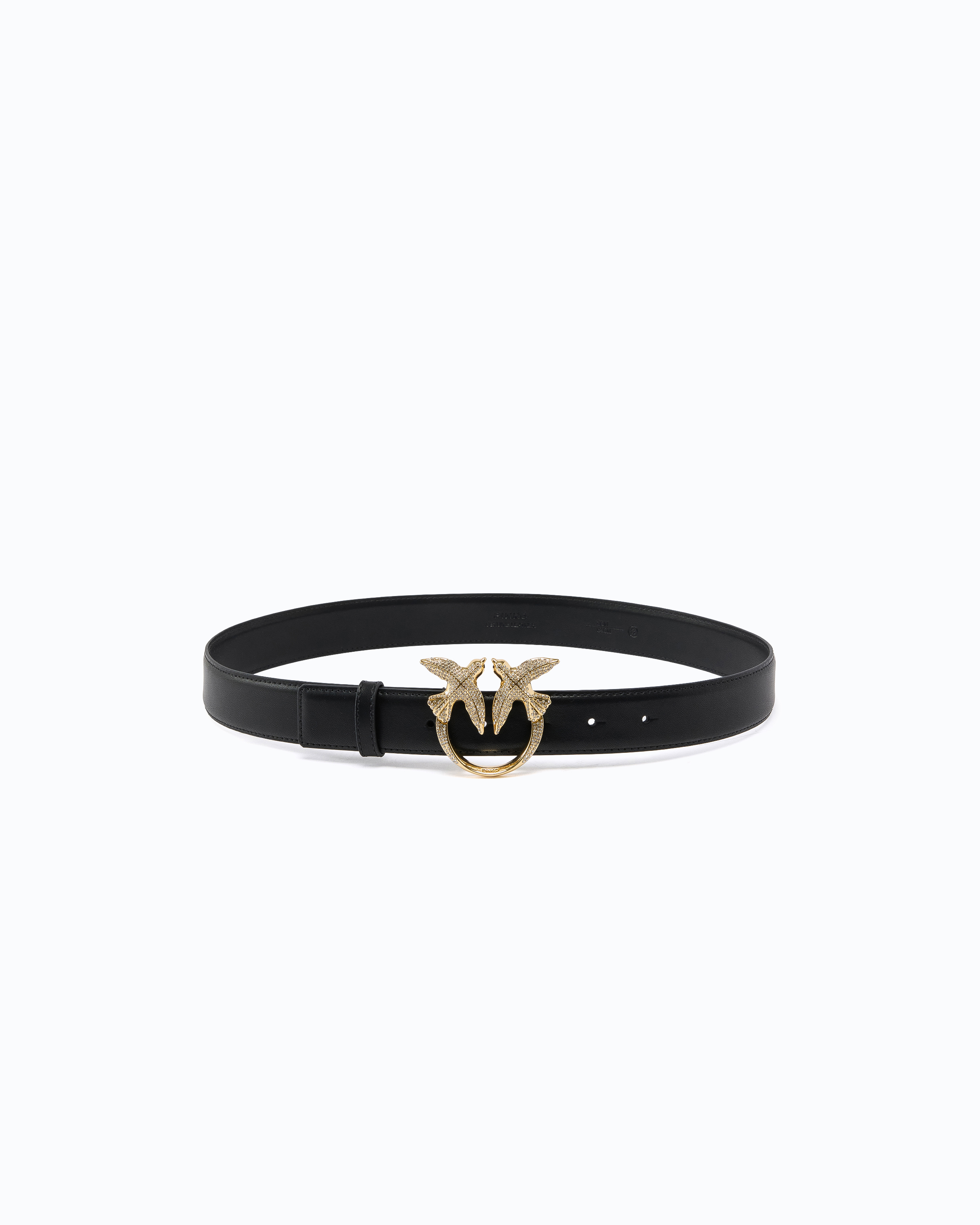 Ceinture en cuir à boucle bijou love birds 2,5 cm PINKO Multicolore