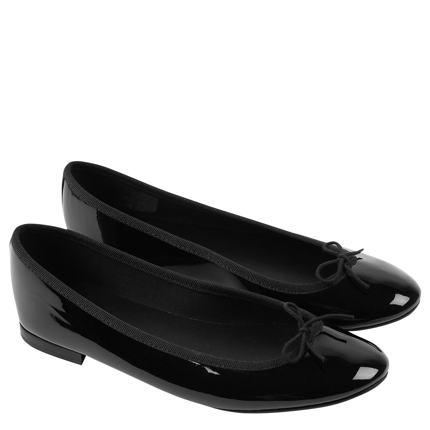 Patent leather ballerinas Black