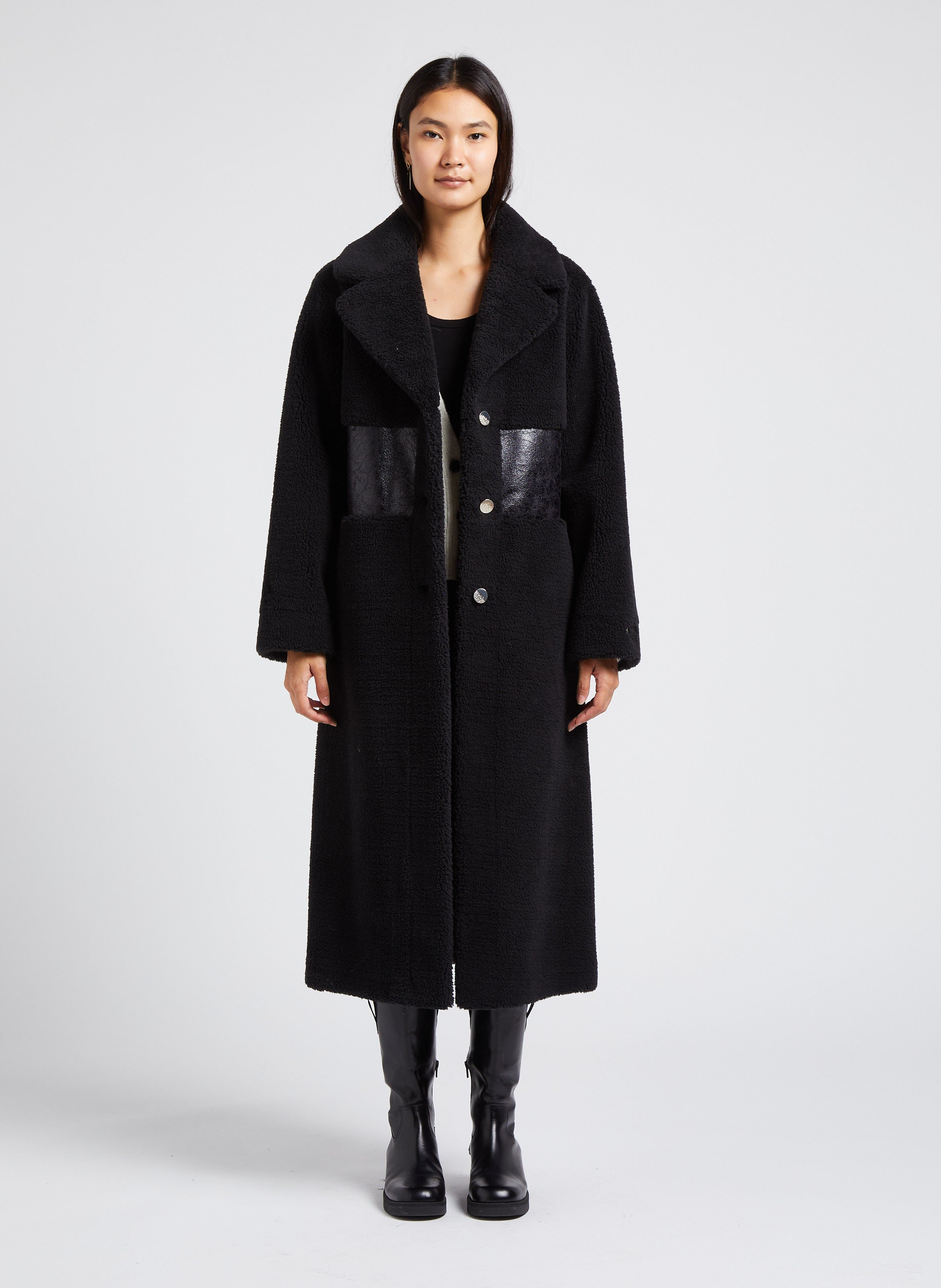 Fleece cheap lined coat