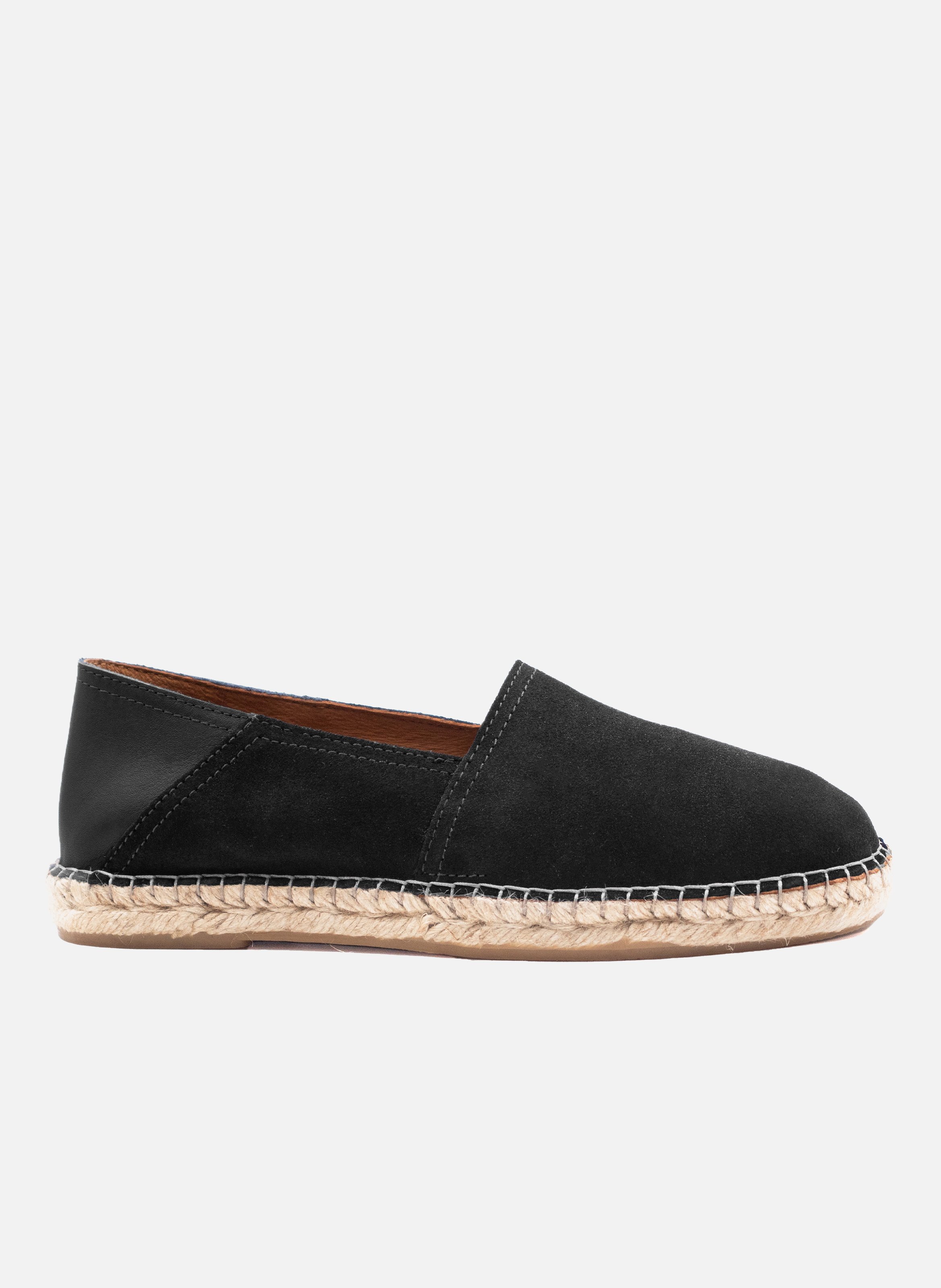 Men's suede leather espadrilles JULES & JENN Black