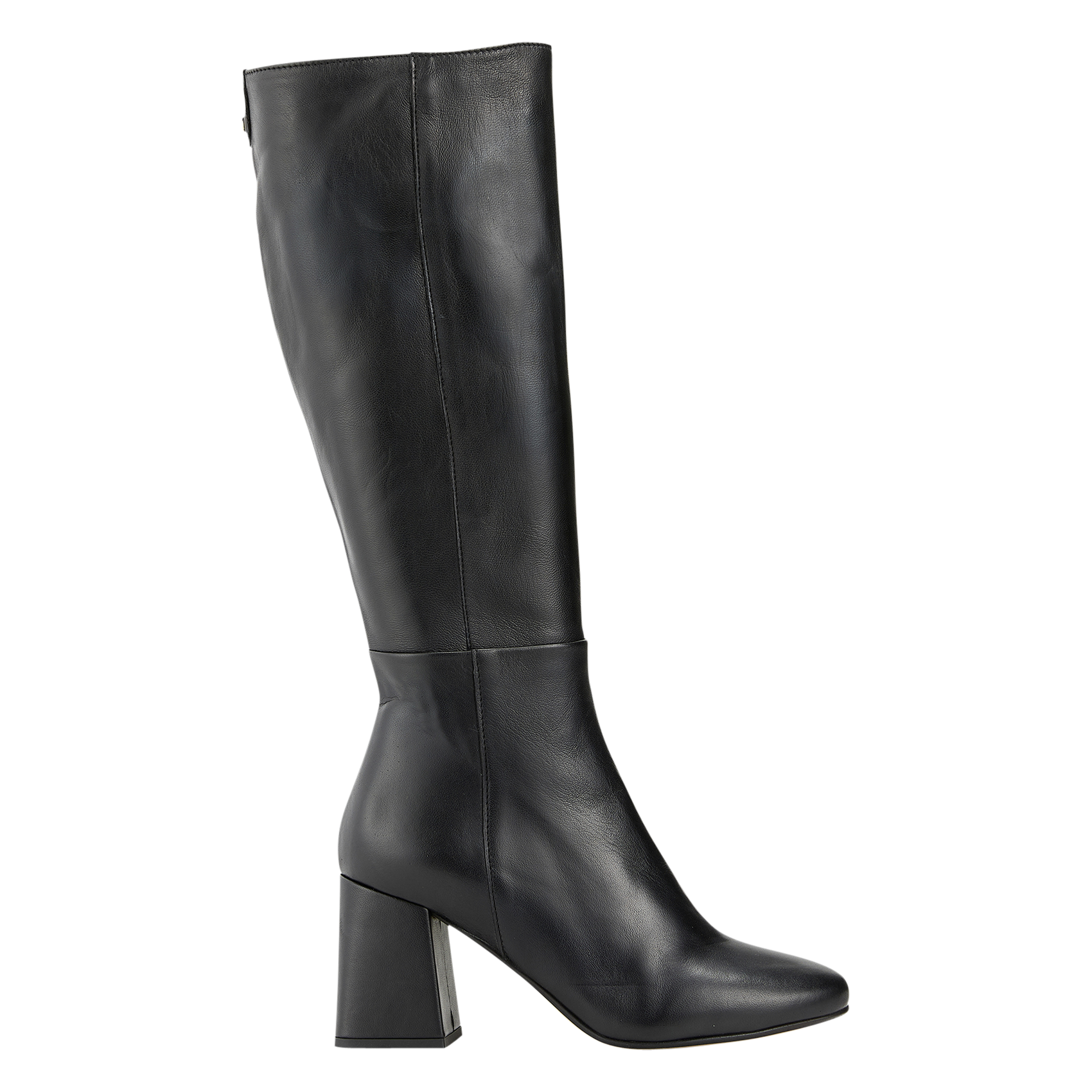 Heeled leather ankle boots COSMOPARIS Black