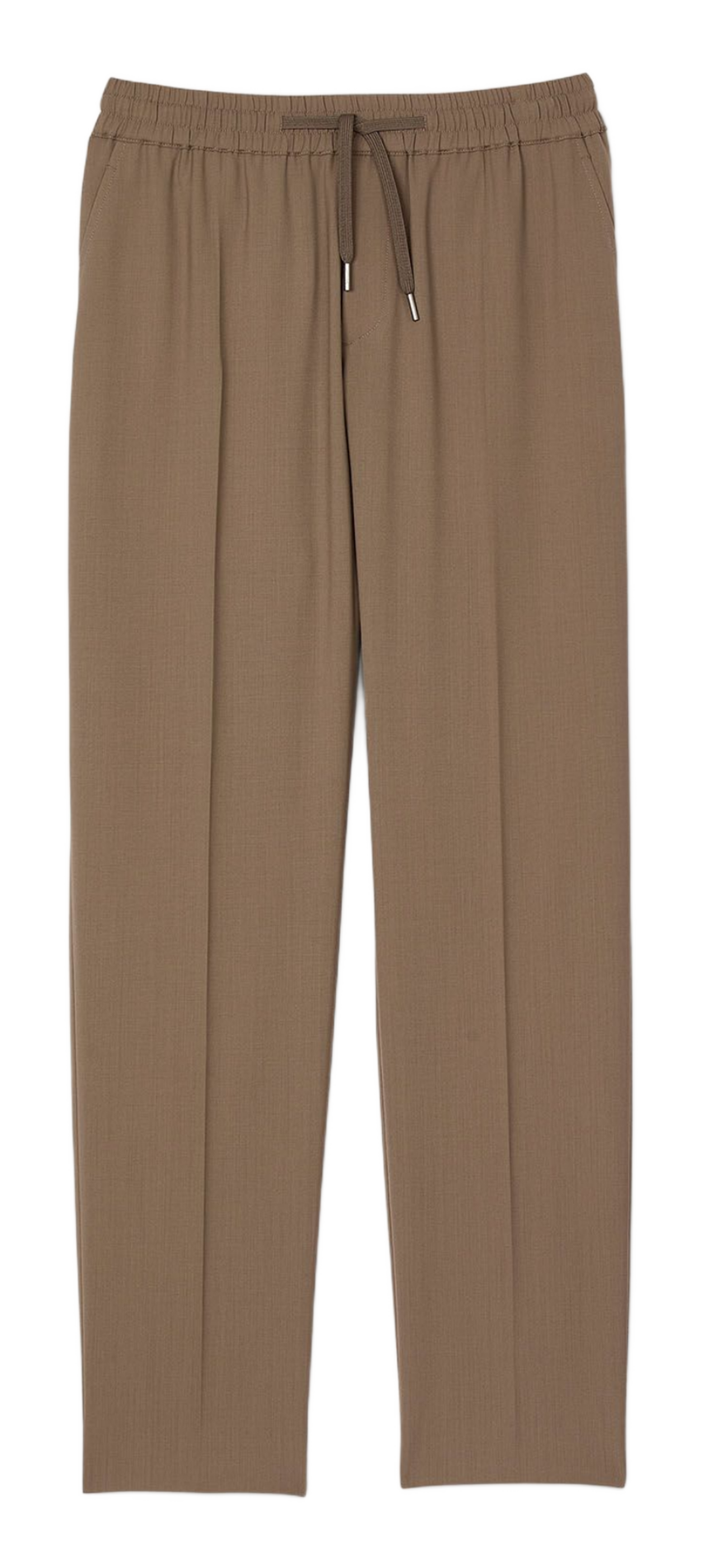 Rechte, elastische broek SANDRO Bruin