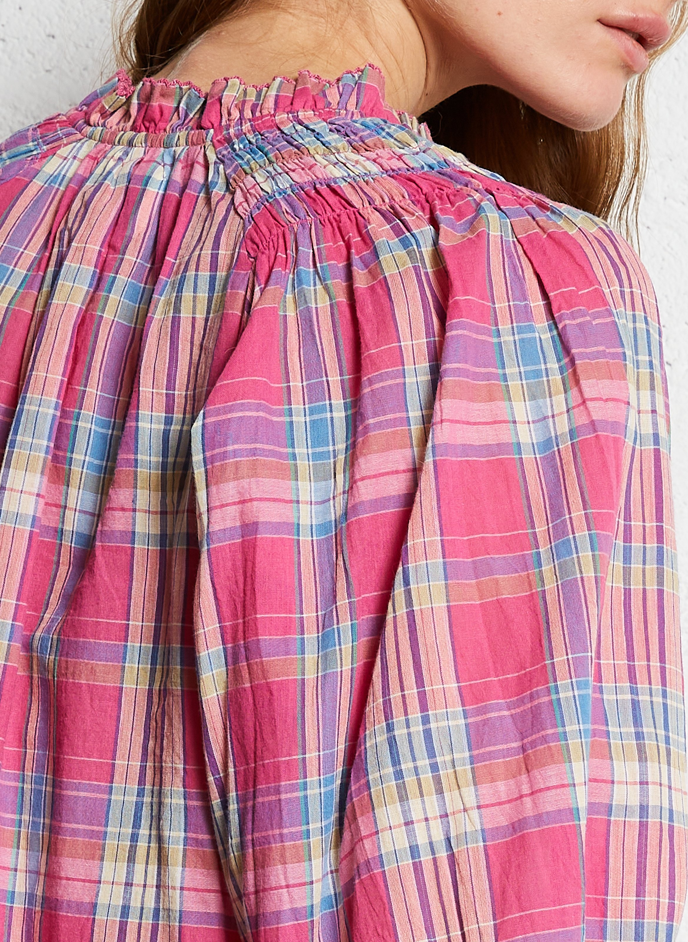 Chemise col classique manches contrastantes en coton BELLEROSE Green