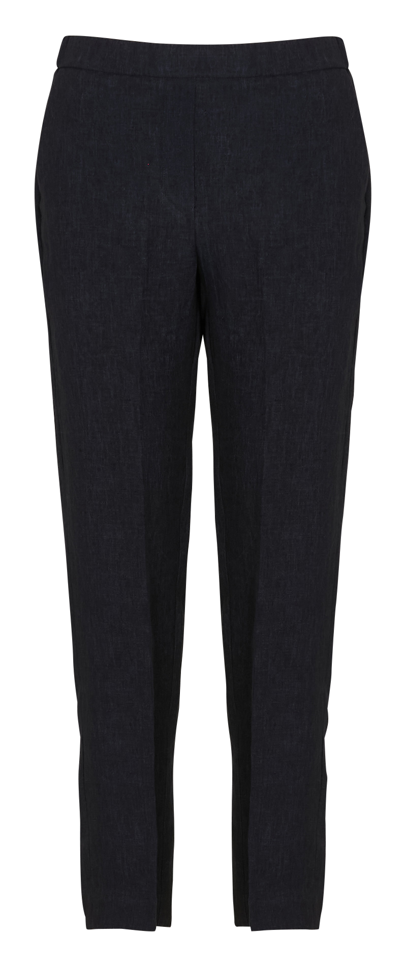 Straight linen pants DIEGA Blue
