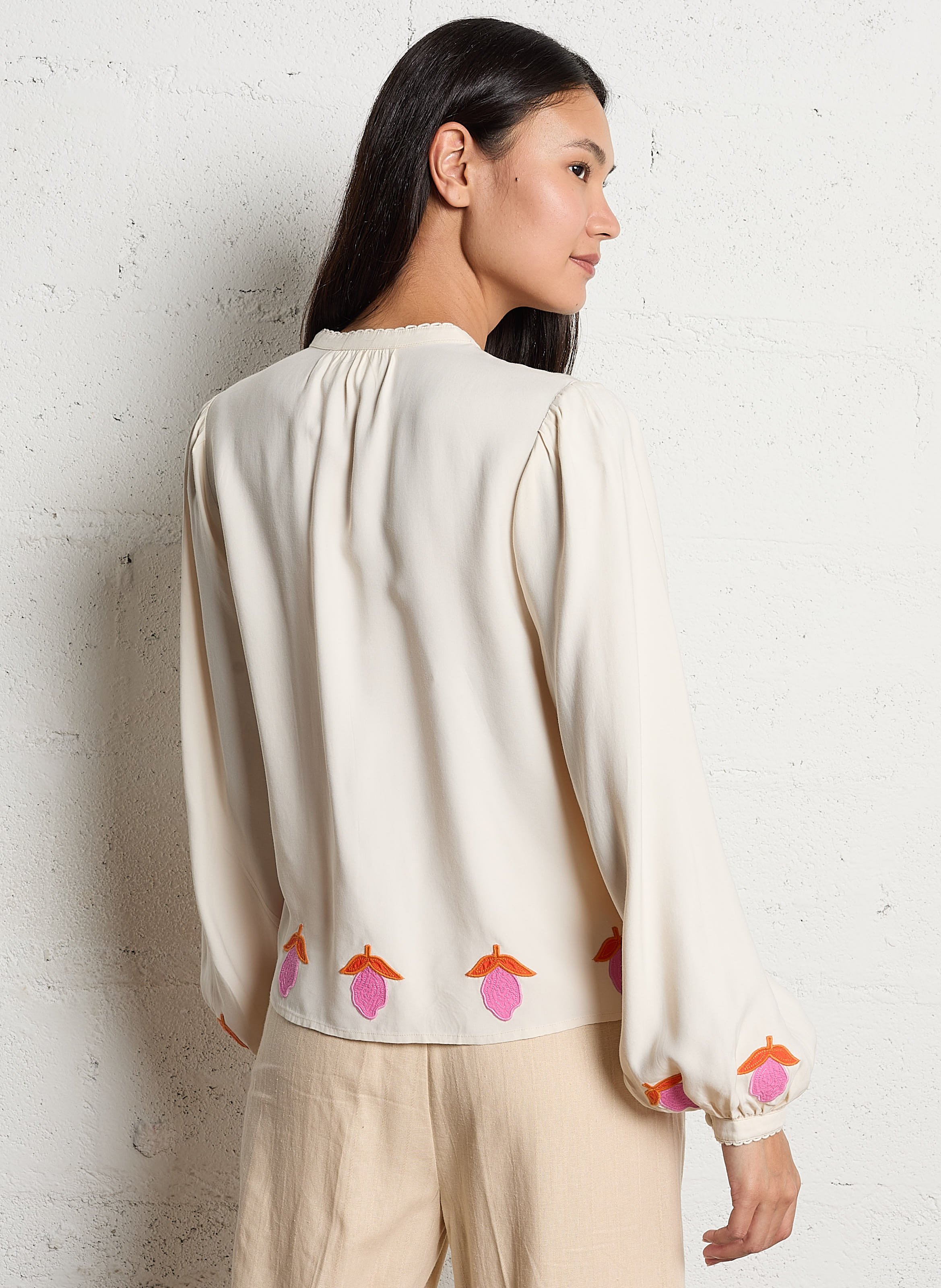 Chemise droite  FABIENNE CHAPOT Blanc