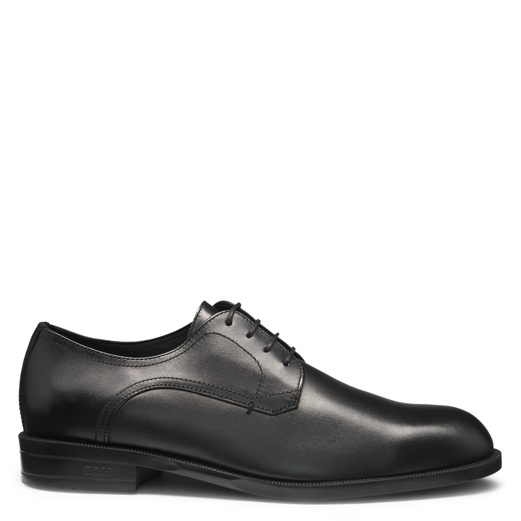 Chaussures de villes à lacets en cuir BOSS Noir