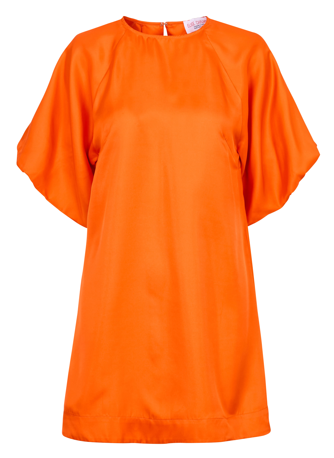 Straight silk dress ELISE CHALMIN Orange