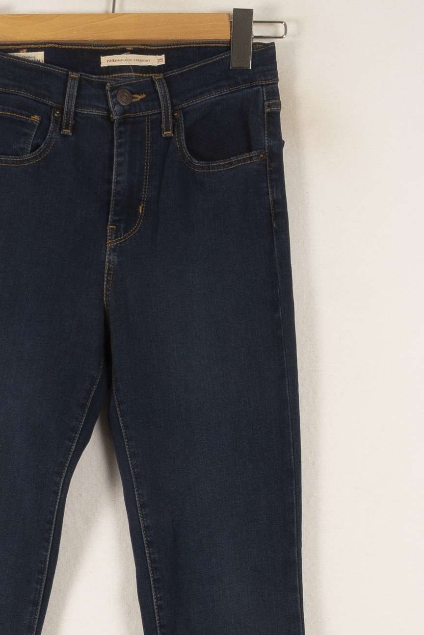 Cropped slim jeans with studs LEVI'S - Seconde main Blue