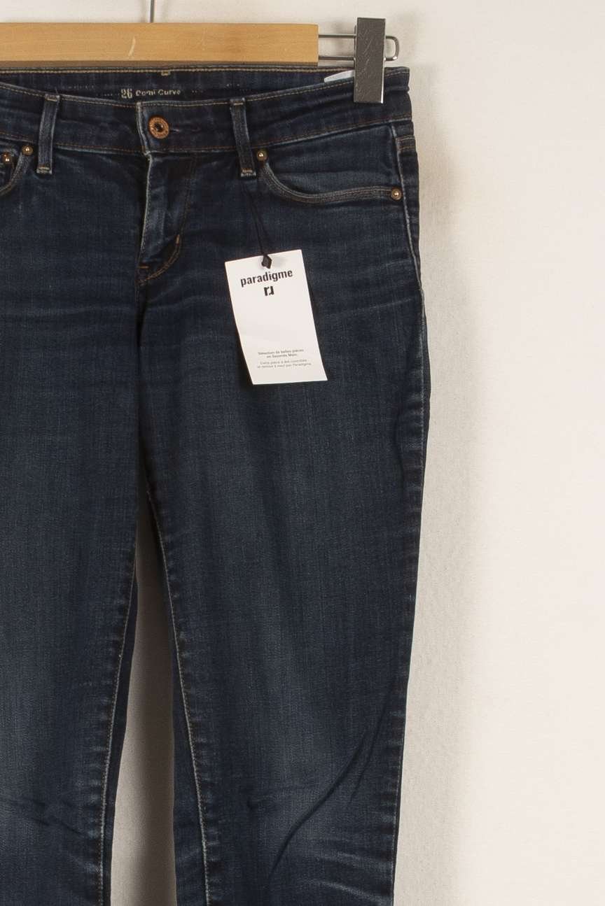 Cropped slim jeans with studs LEVI'S - Seconde main Blue