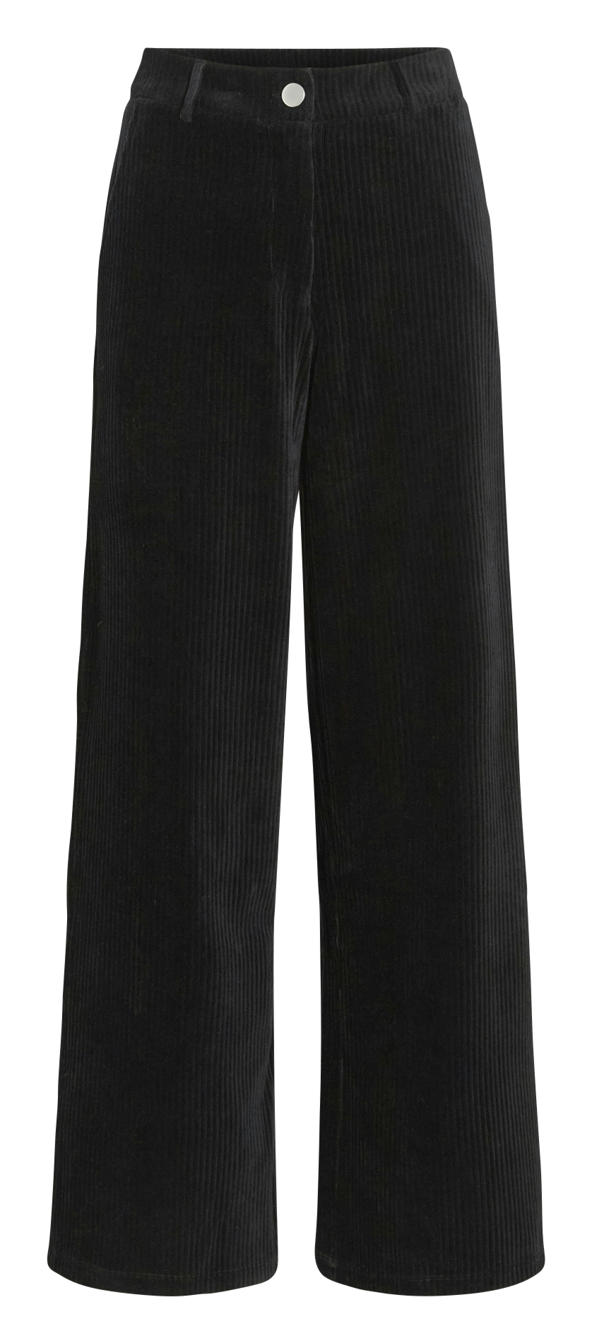 Pantalon large en coton mélangé VILA Noir