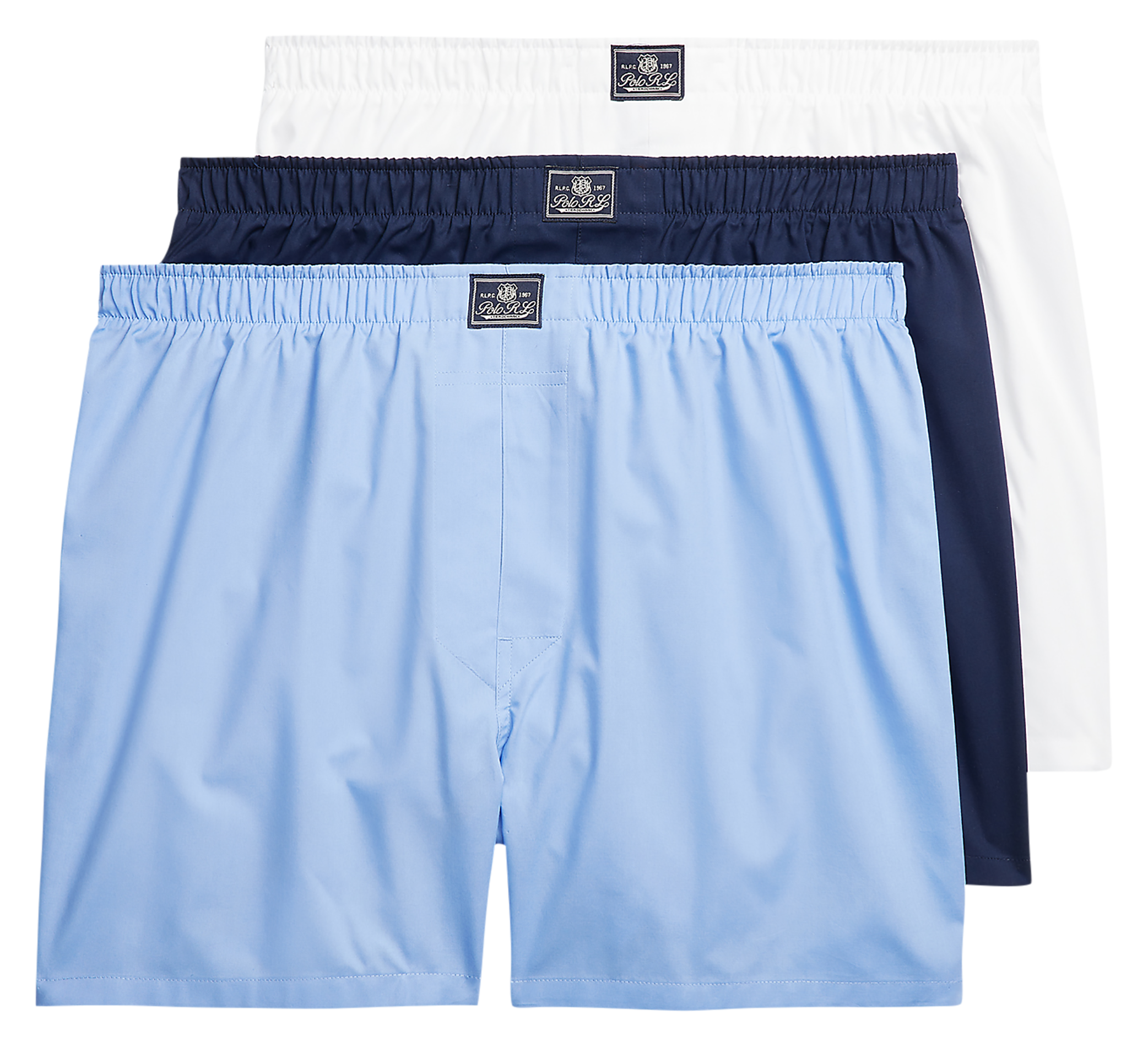 DIM Powerful pack of three cotton boxer shorts POLO RALPH LAUREN Multicolored