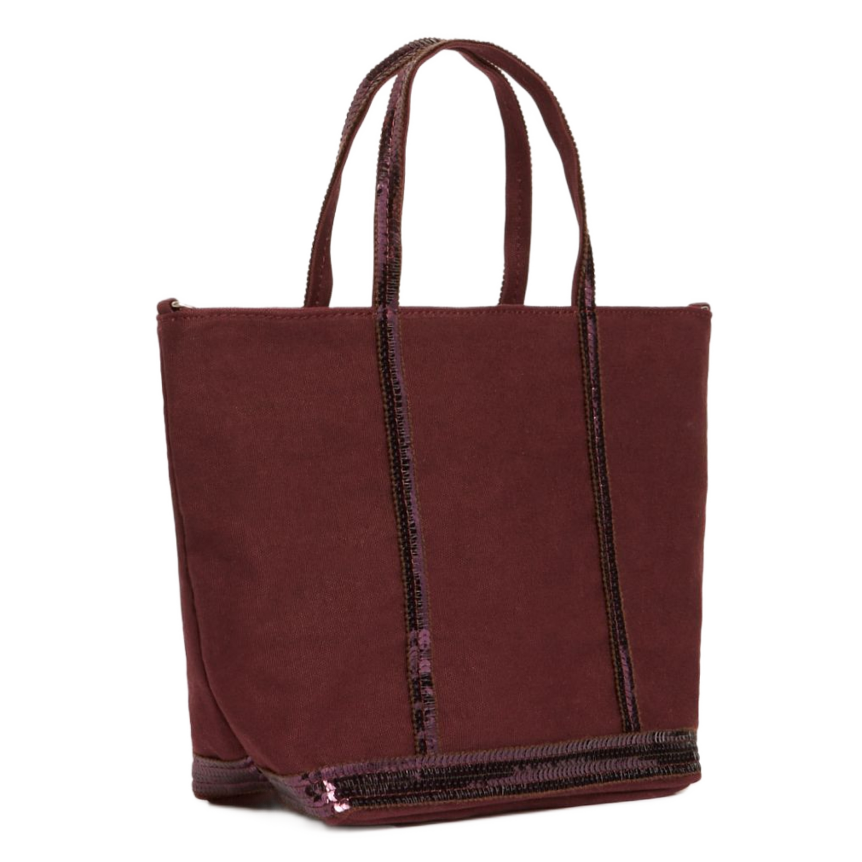 Cabas S en coton à sequins VANESSA BRUNO Rouge