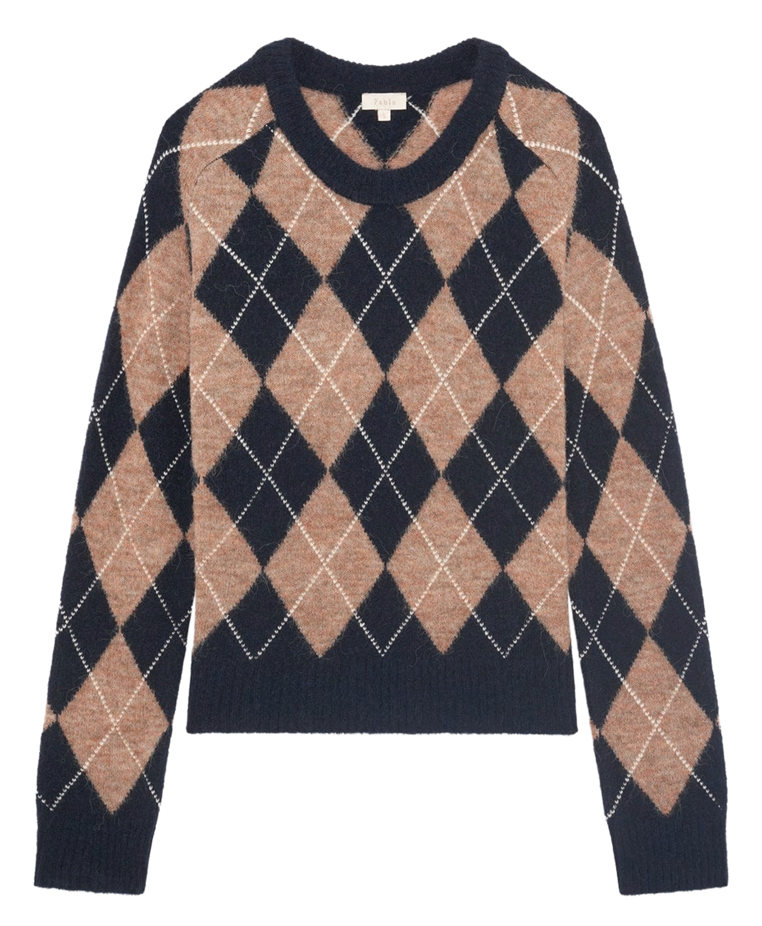 Chat jacquard sweater PABLO Blue