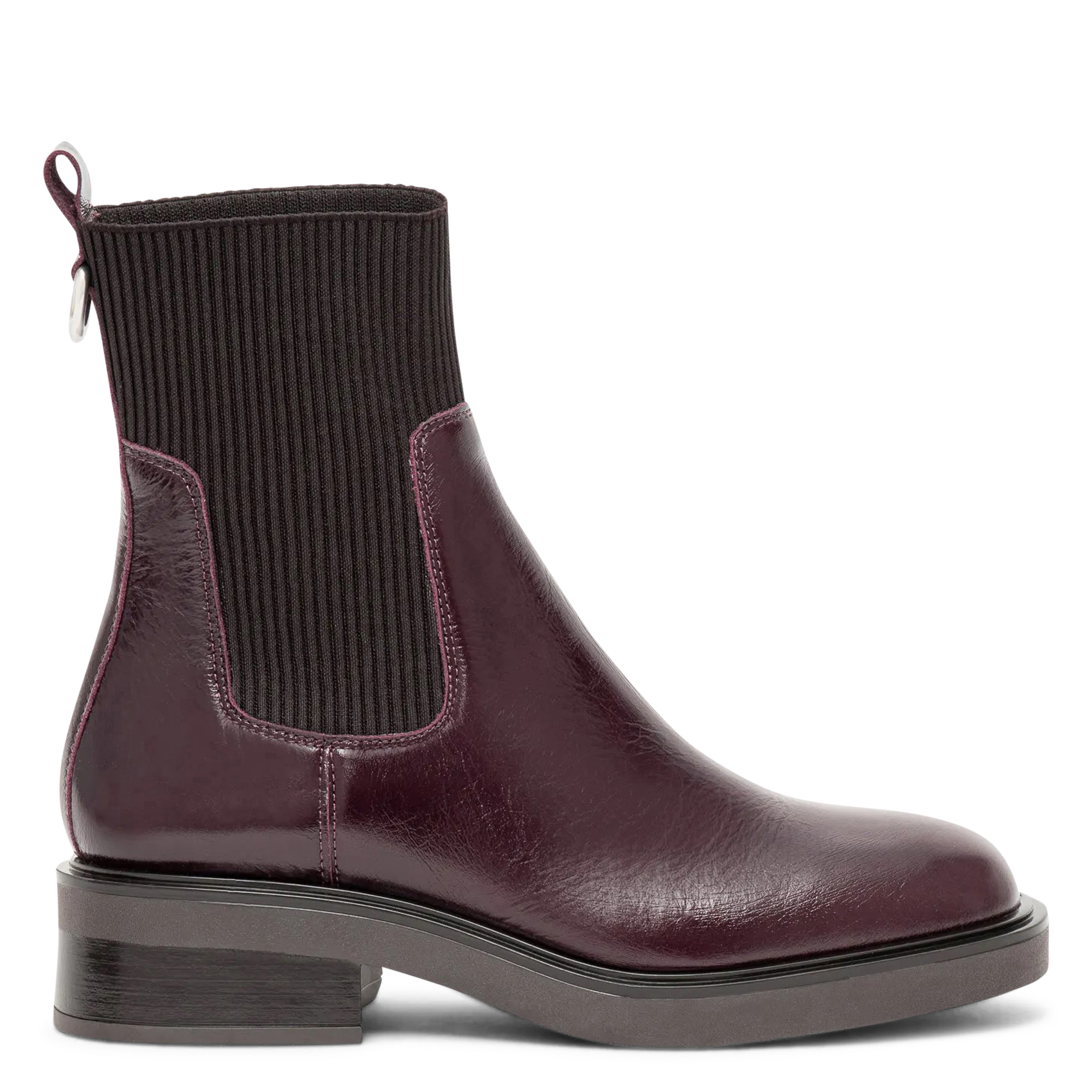 Ariana Bis patent leather ankle boots BOCAGE Brown