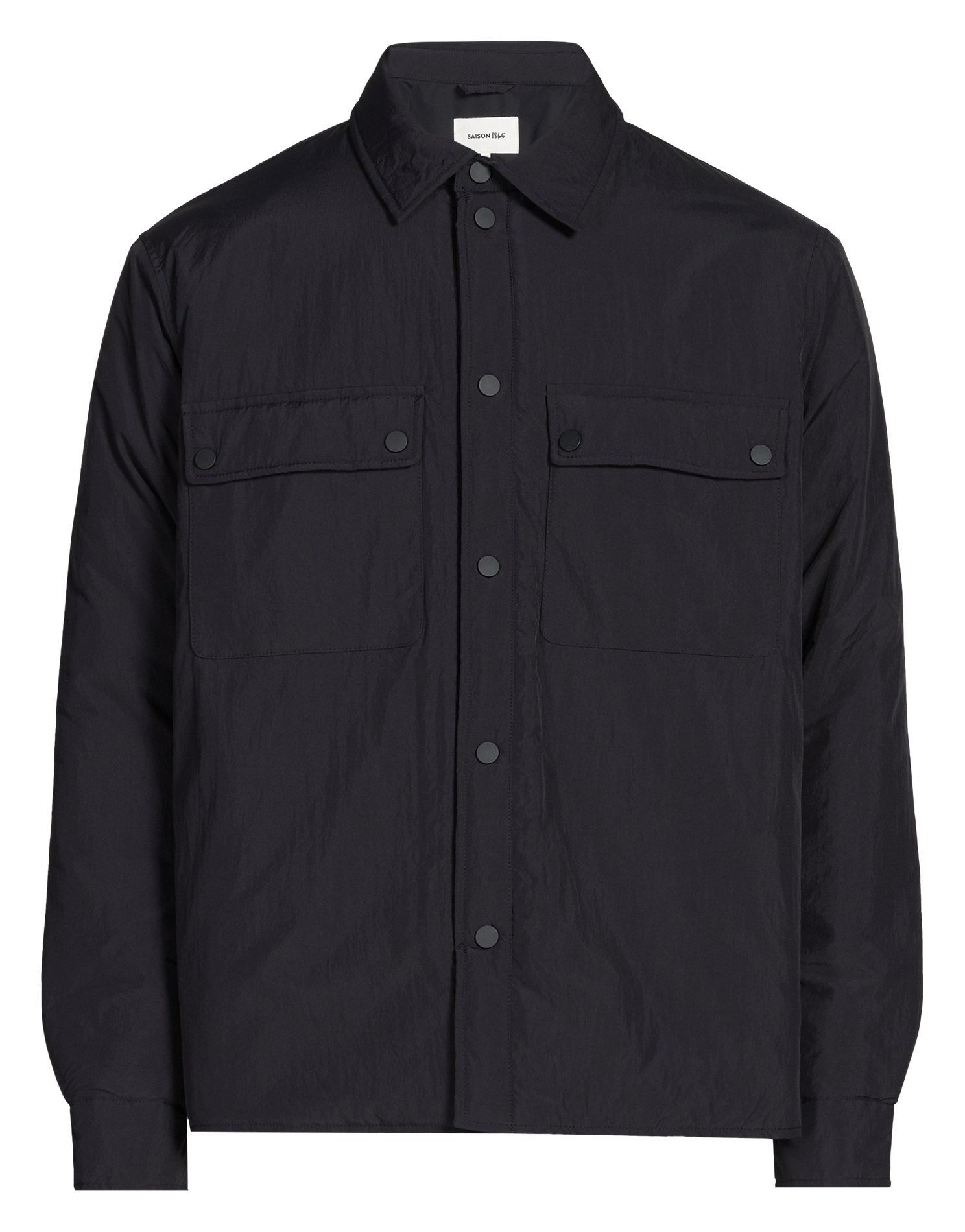 Straight-cut jacket with classic collar SAISON 1865 Black