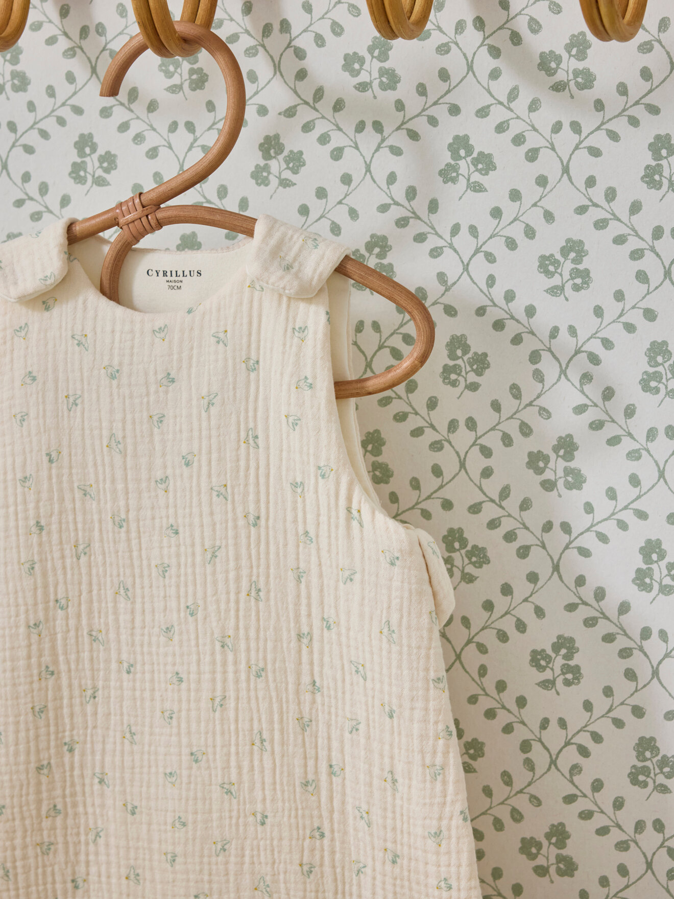 Organic cotton muslin sleeping bag tog 2 CYRILLUS Beige