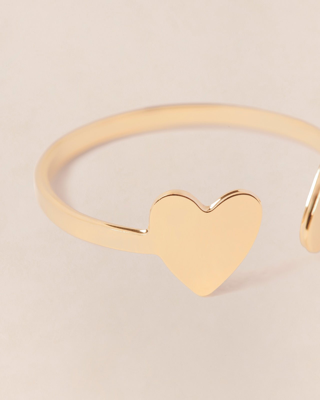 The double heart ring EMOI EMOI Golden