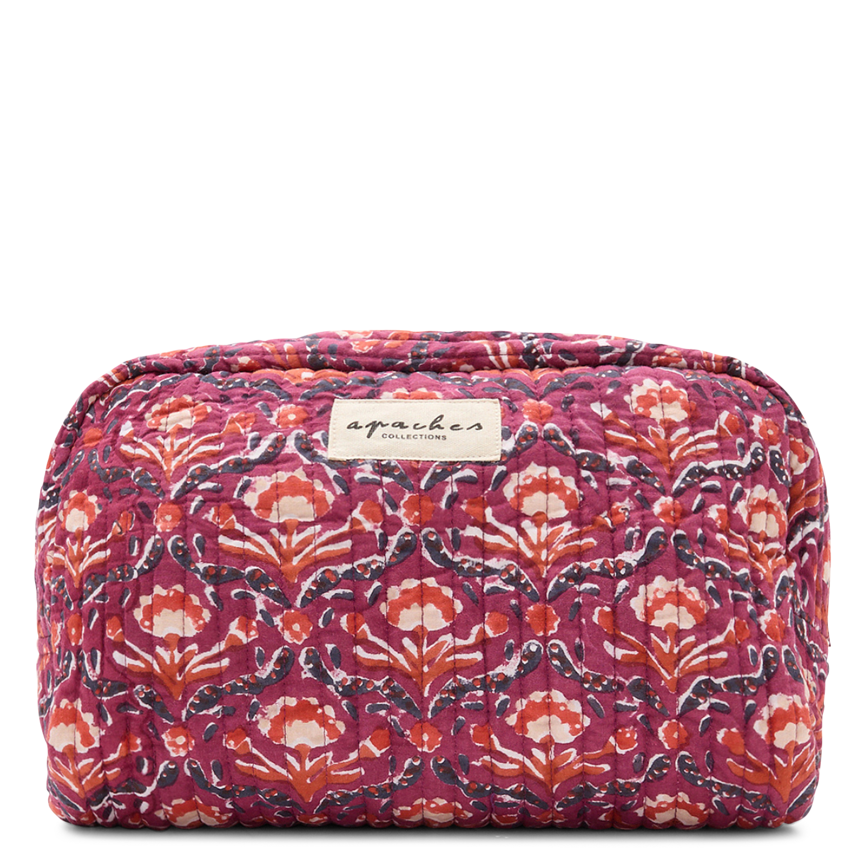 Printed cotton wash bag APACHES COLLECTIONS Red
