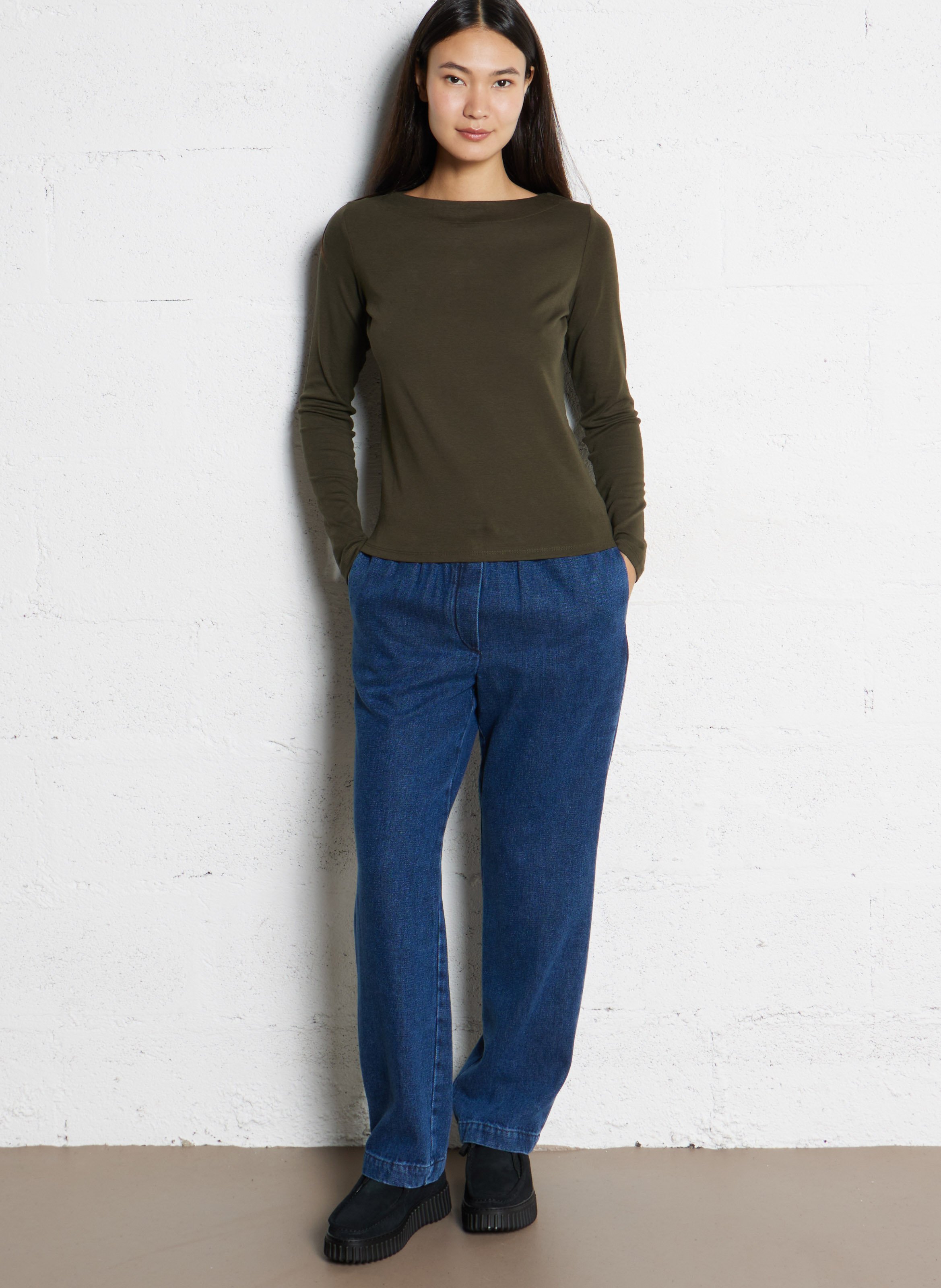 Jean droit taille élastiquée HARTFORD Multicolore