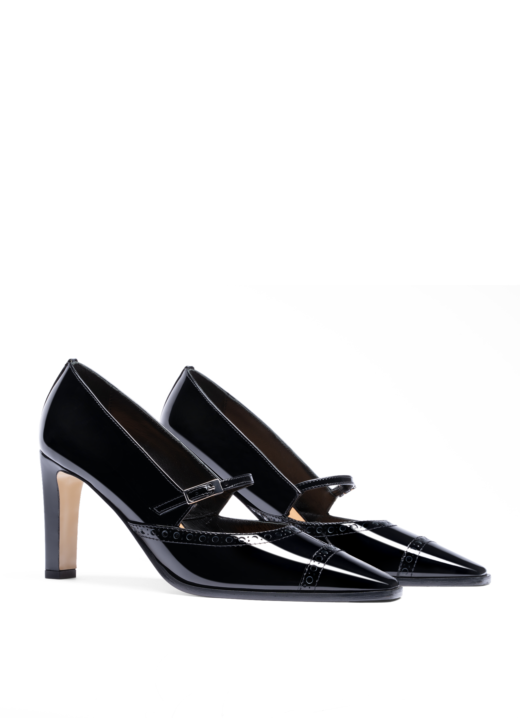 Black patent leather pumps PARALLELE PARIS Black