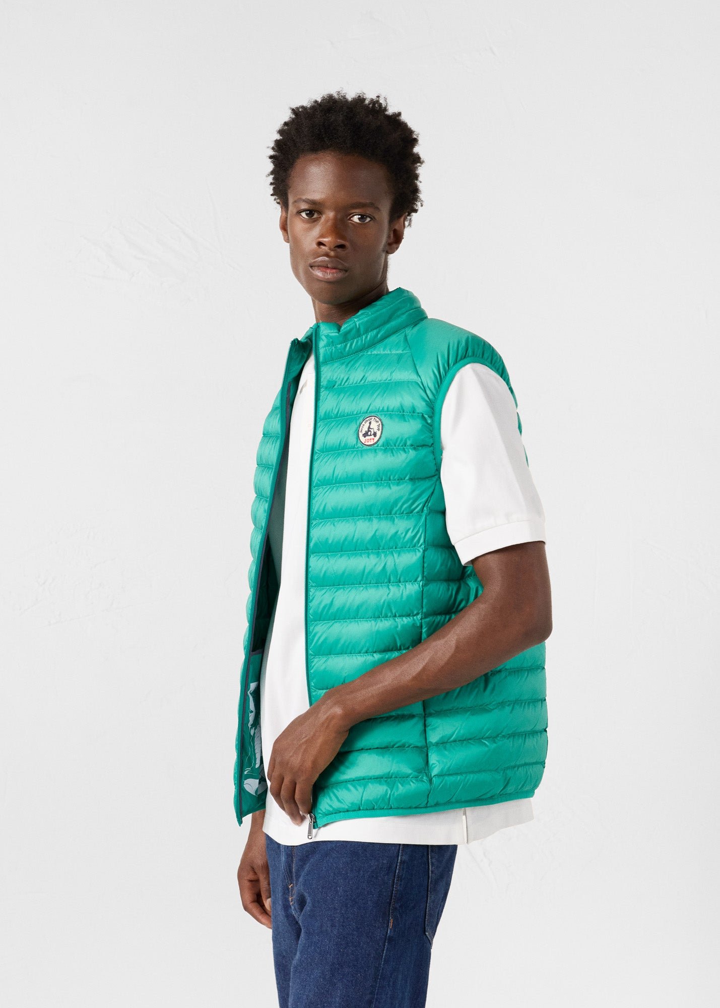 Sleeveless puffer jacket Tom JOTT Green