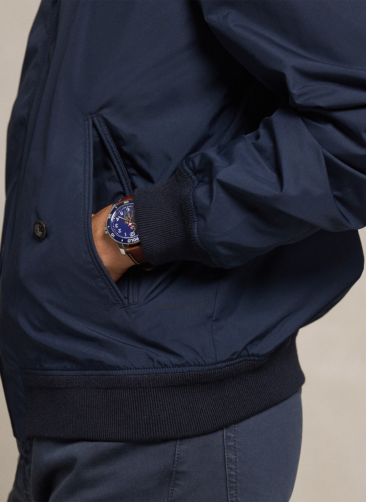 Veste droite col classique POLO RALPH LAUREN Bleu