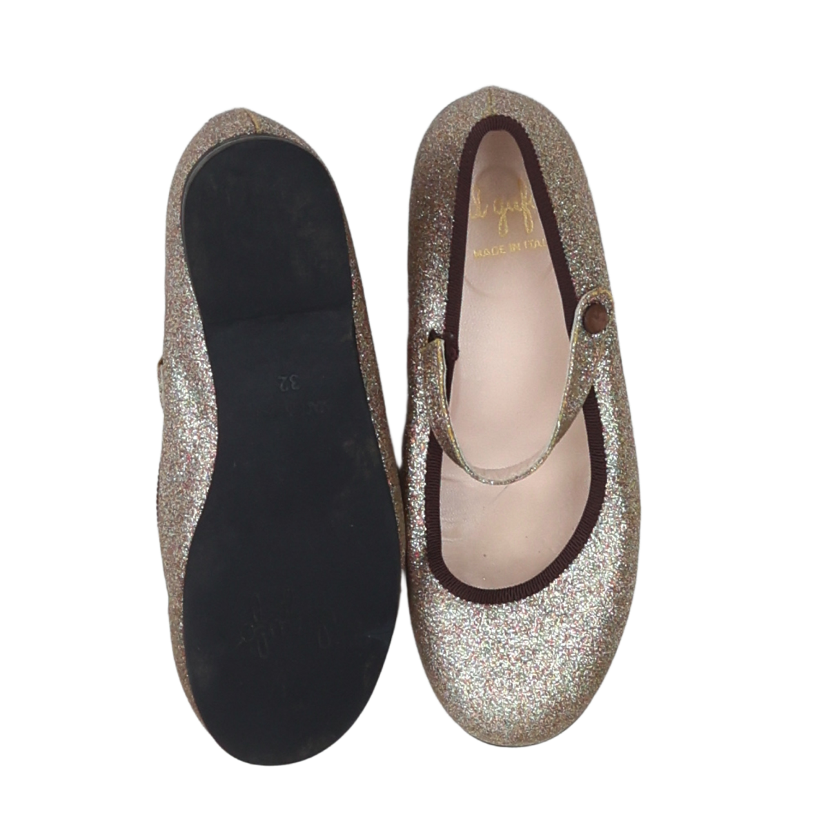 Silver children's ballet flats - size 32 IL GUFO - Seconde main Silver