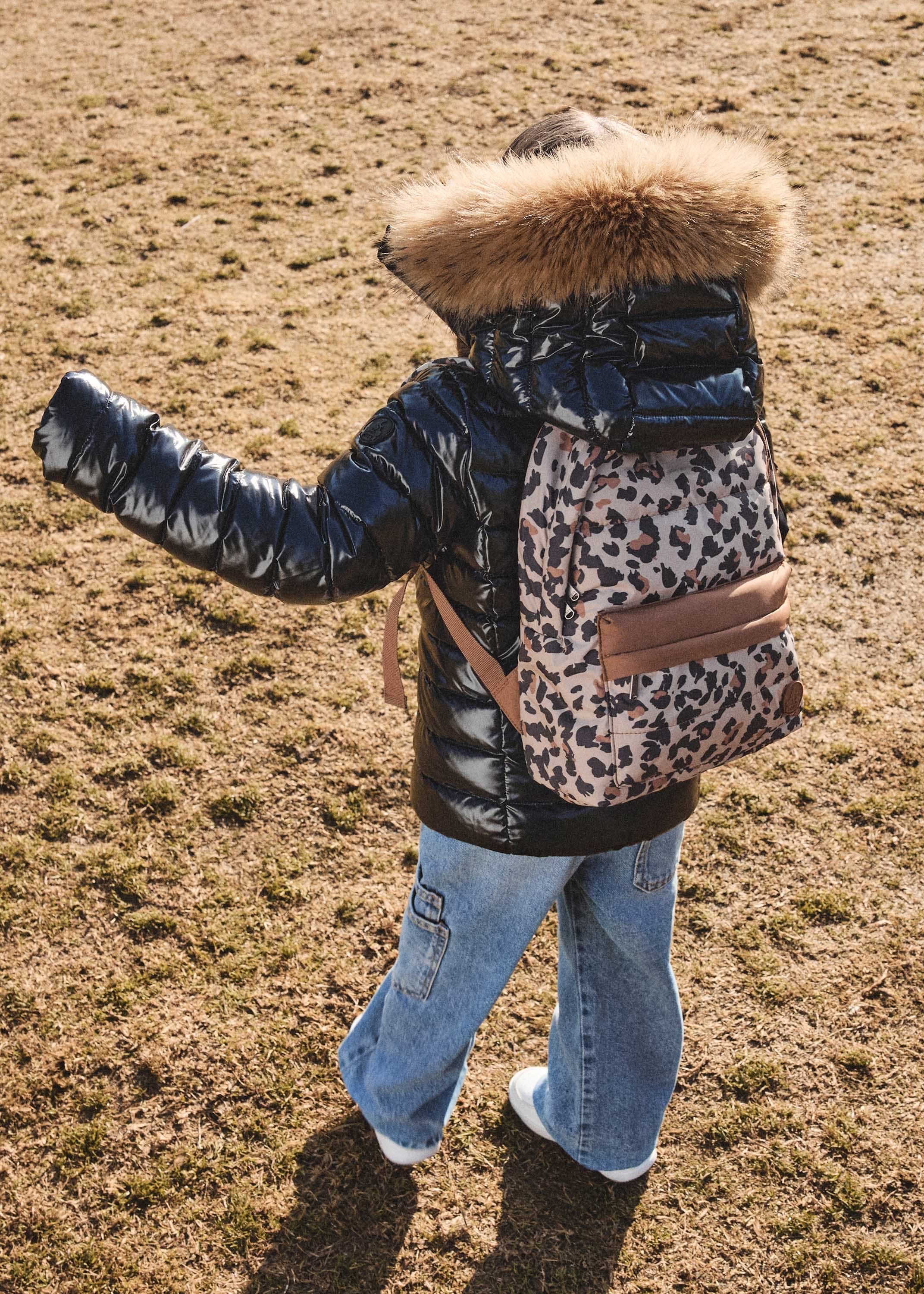 Pupil Print Backpack JOTT Brown