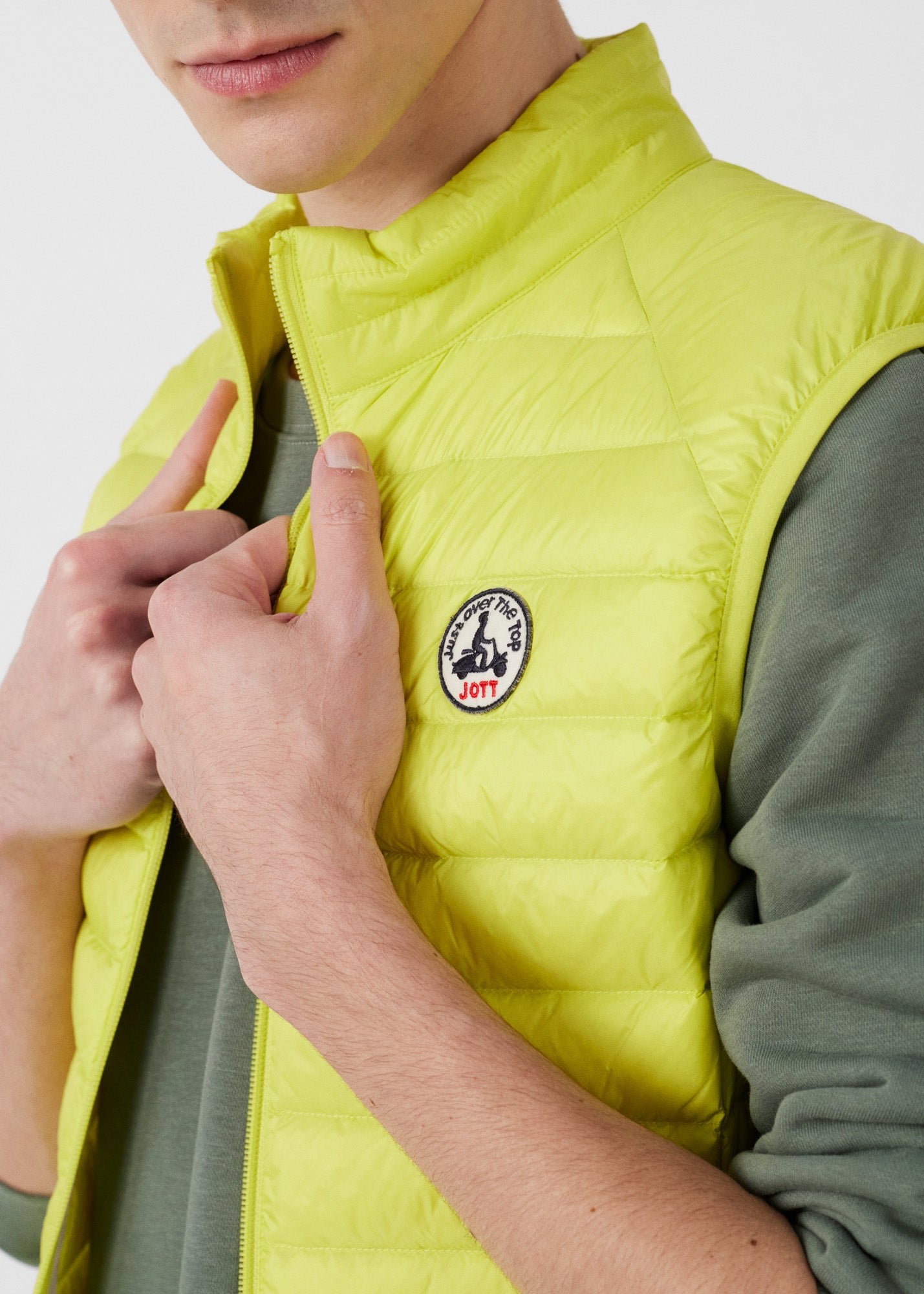 Sleeveless puffer jacket Tom JOTT Yellow