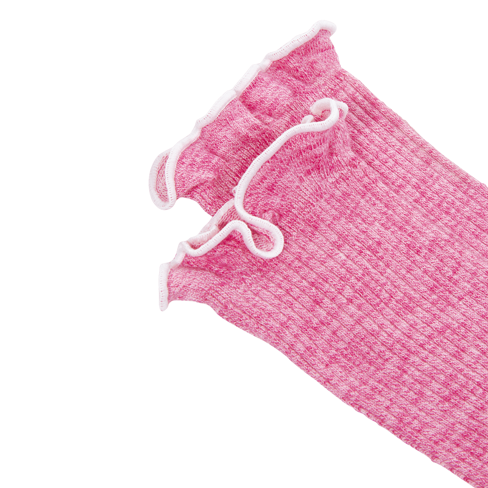 Hohe Socken mit Umschlag Rosa