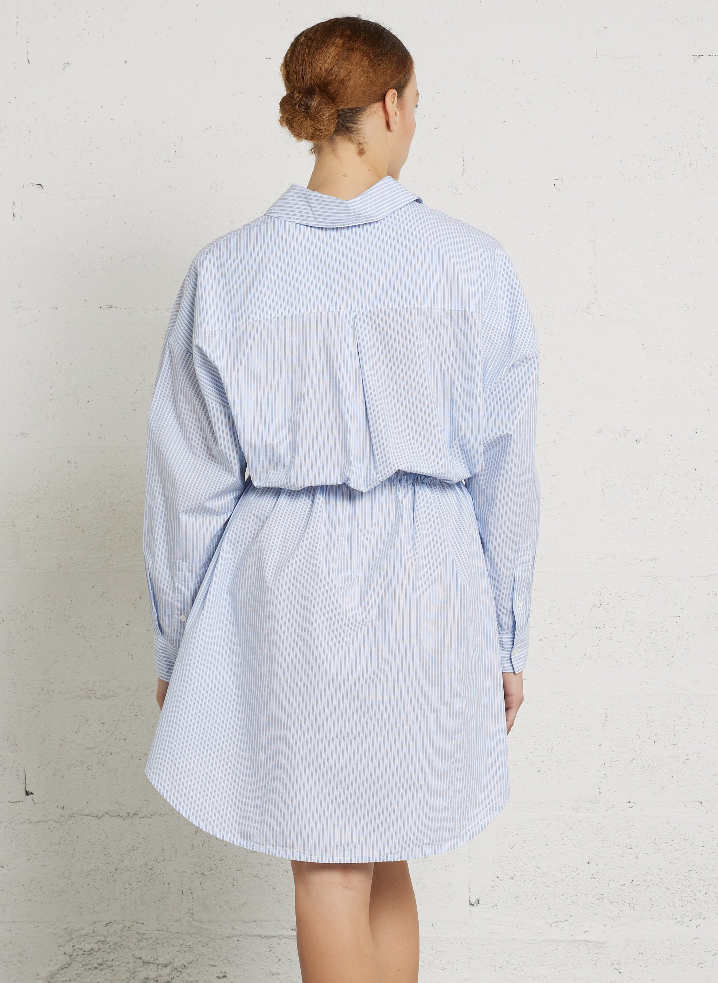 Oversized, katoenen overhemdjurk BELLEROSE Blauw