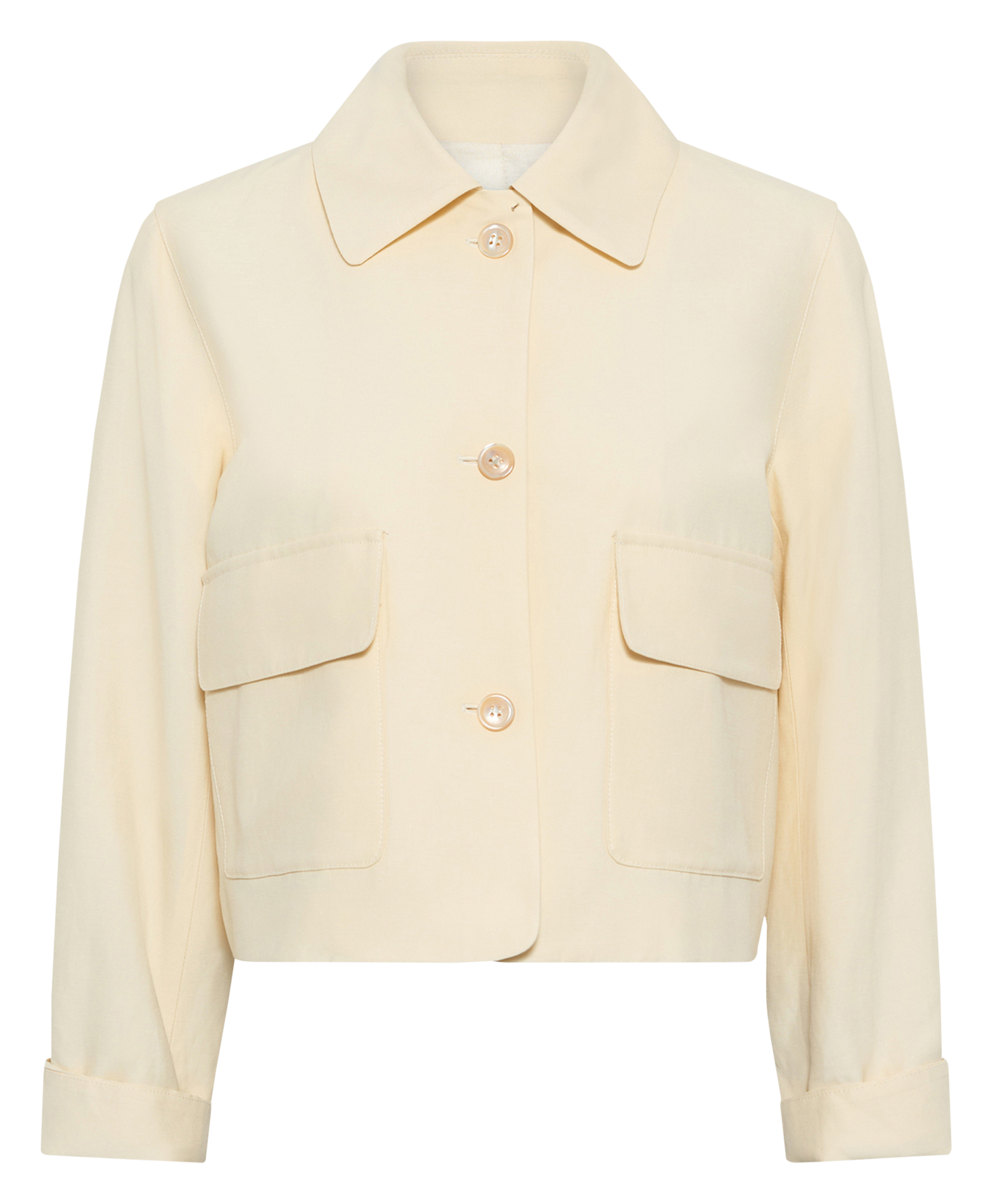 Straight-cut jacket with classic collar GERARD DAREL Yellow