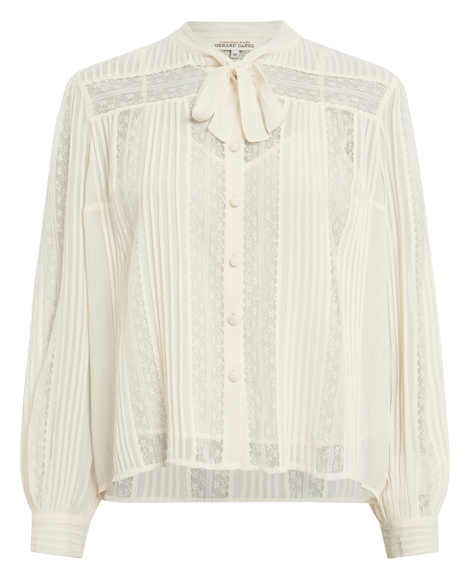 Chemise col lavallière GERARD DAREL Blanc