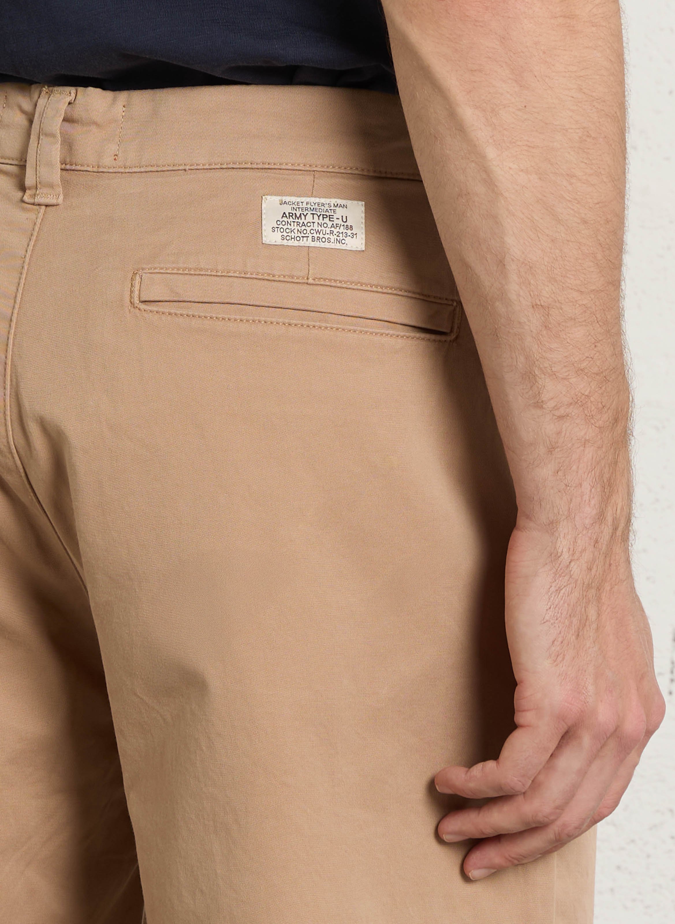 Bobhoedje - katoenblend SCHOTT Beige