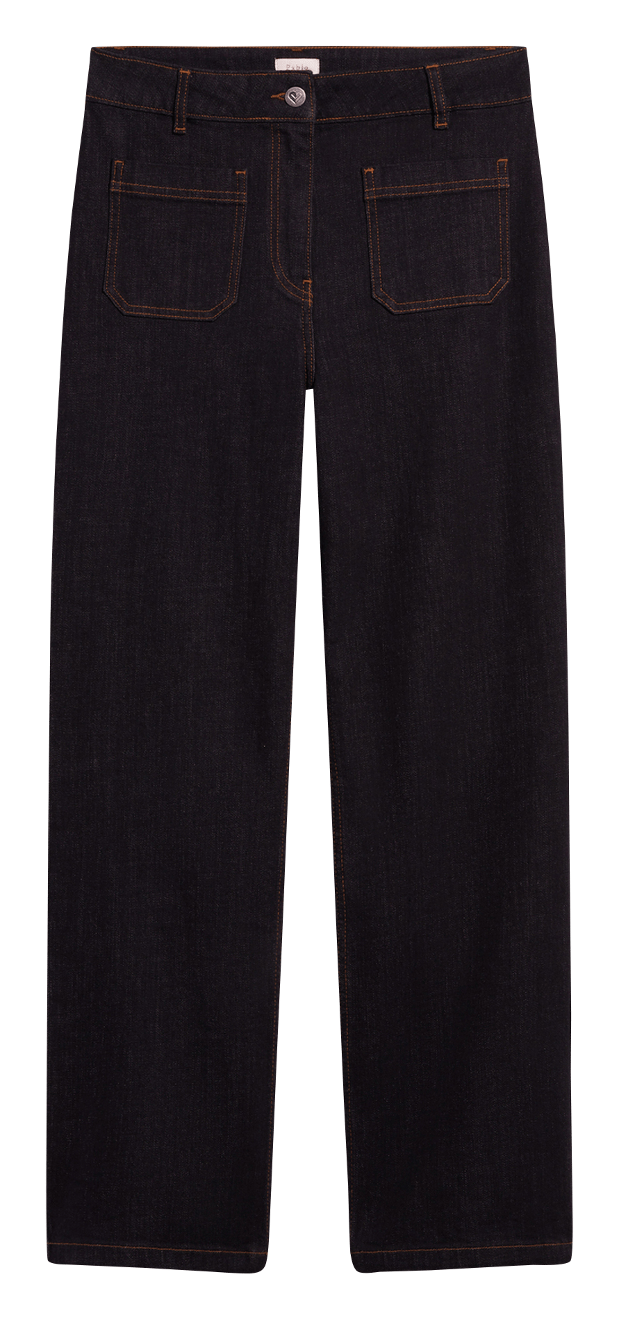 Cotton-blend straight-leg jeans PABLO Black