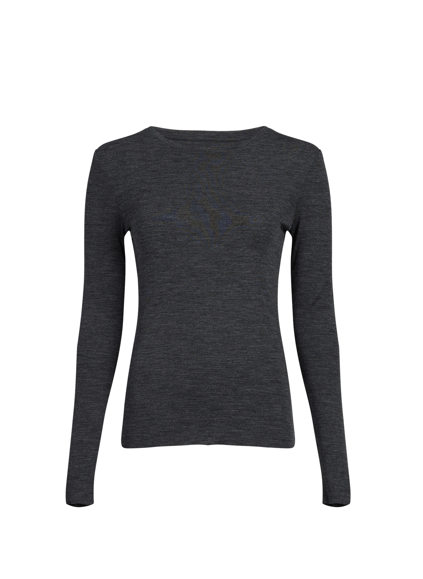 Solid round-neck wool sweater bora SAISON 1865 Grey