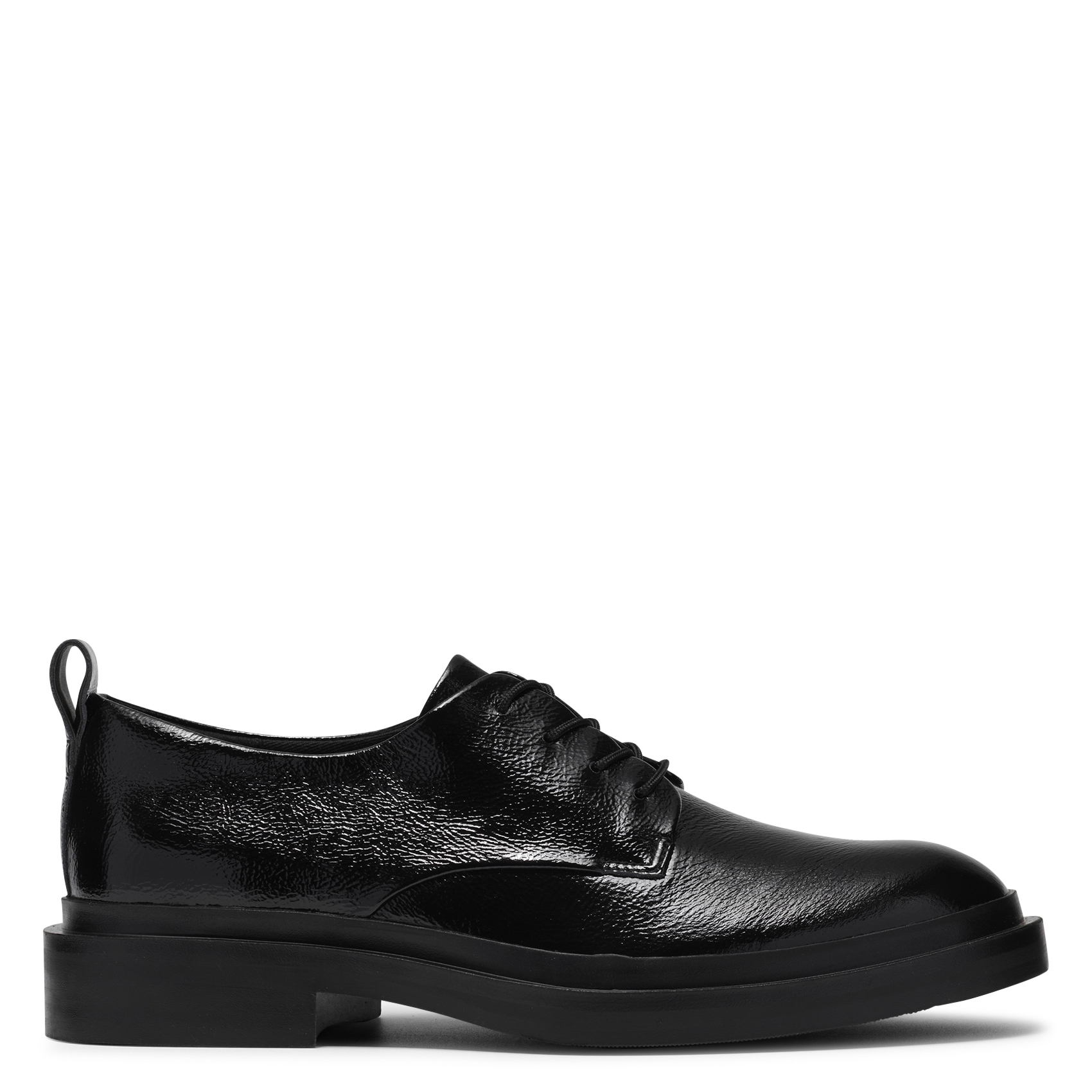 Derbies à lacets en cuir vernis CLARKS Noir