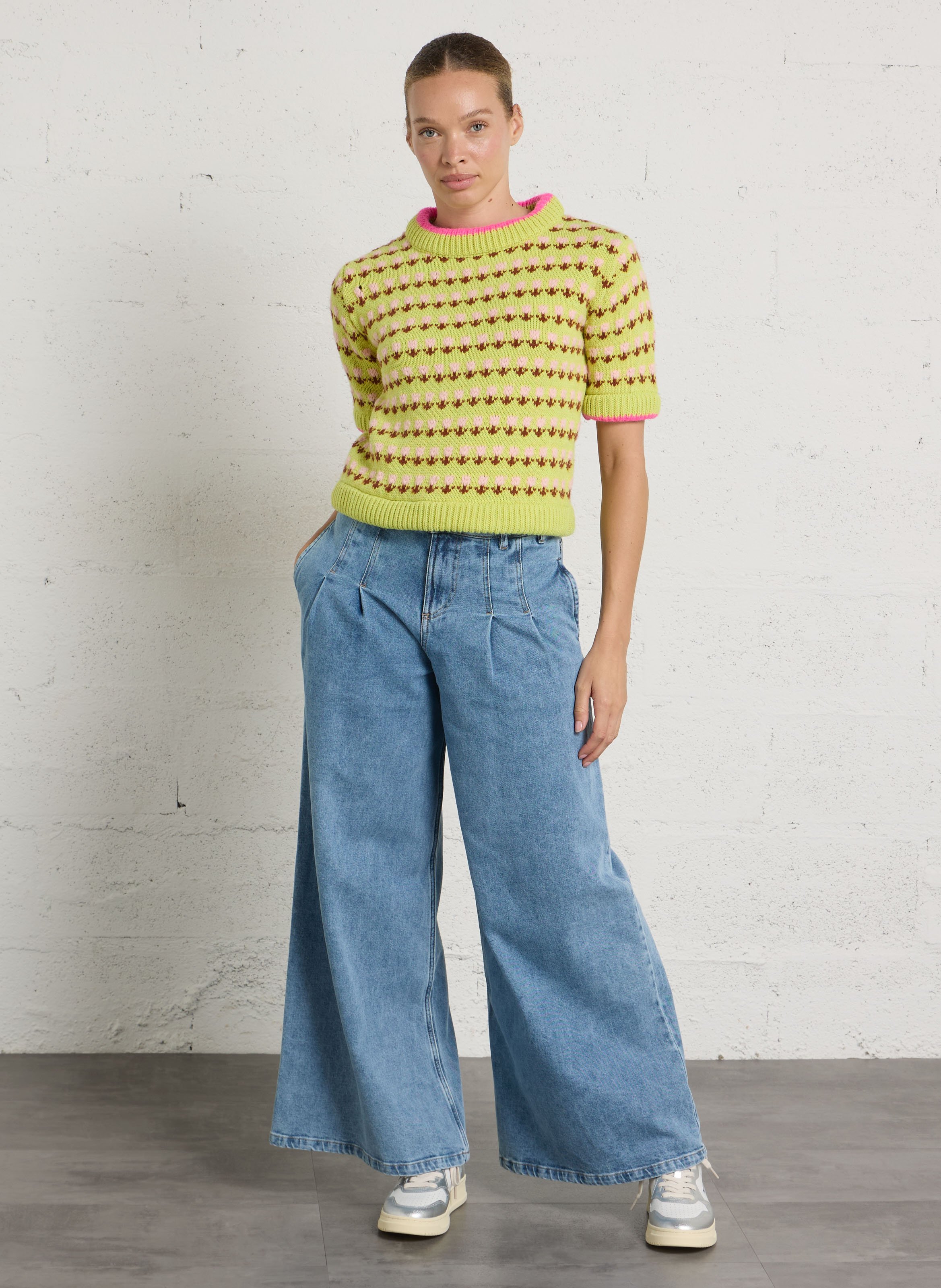 Round-neck sweater DR BLOOM Green