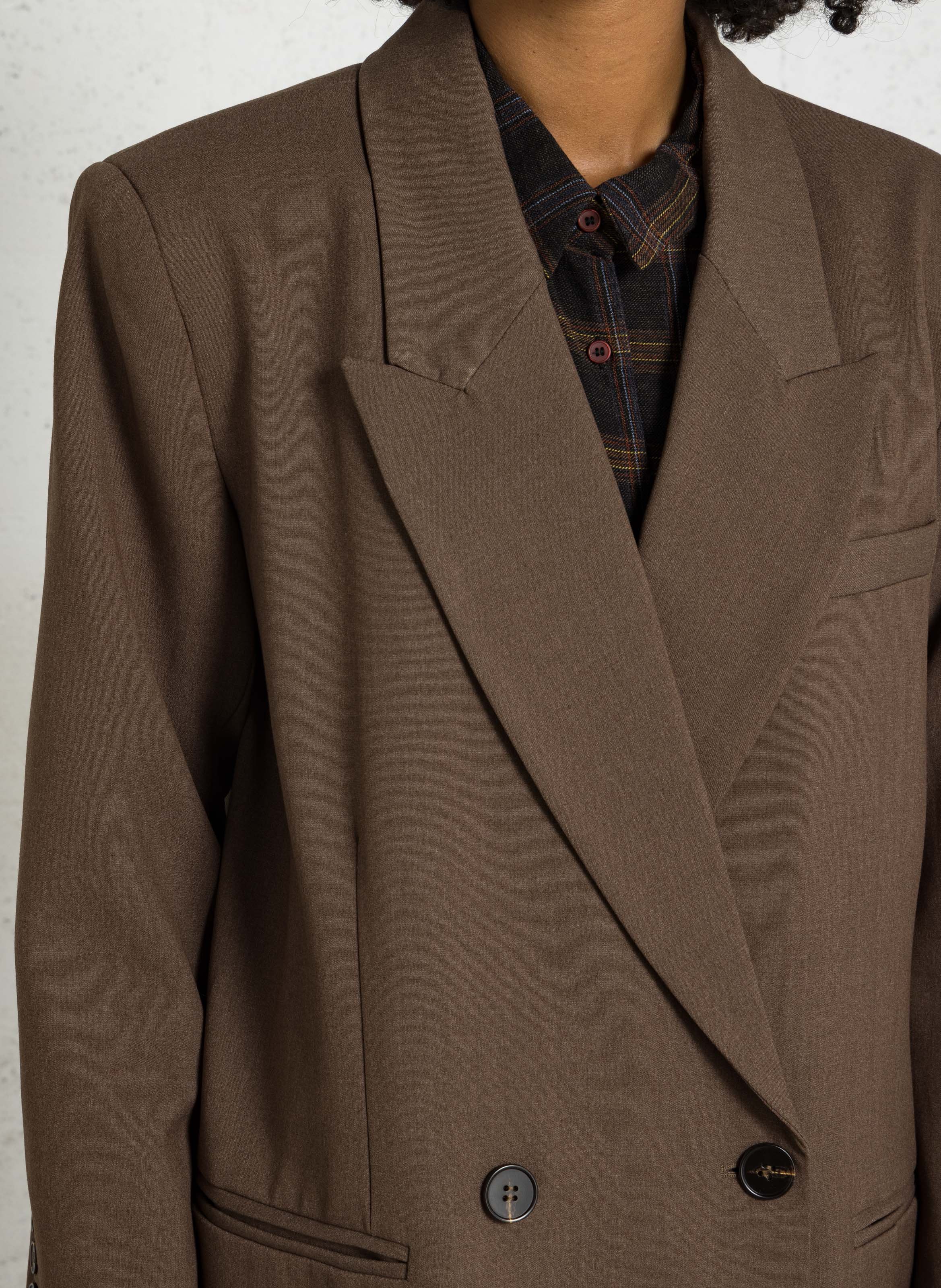 Weit geschnittener Blazer SUNCOO Braun