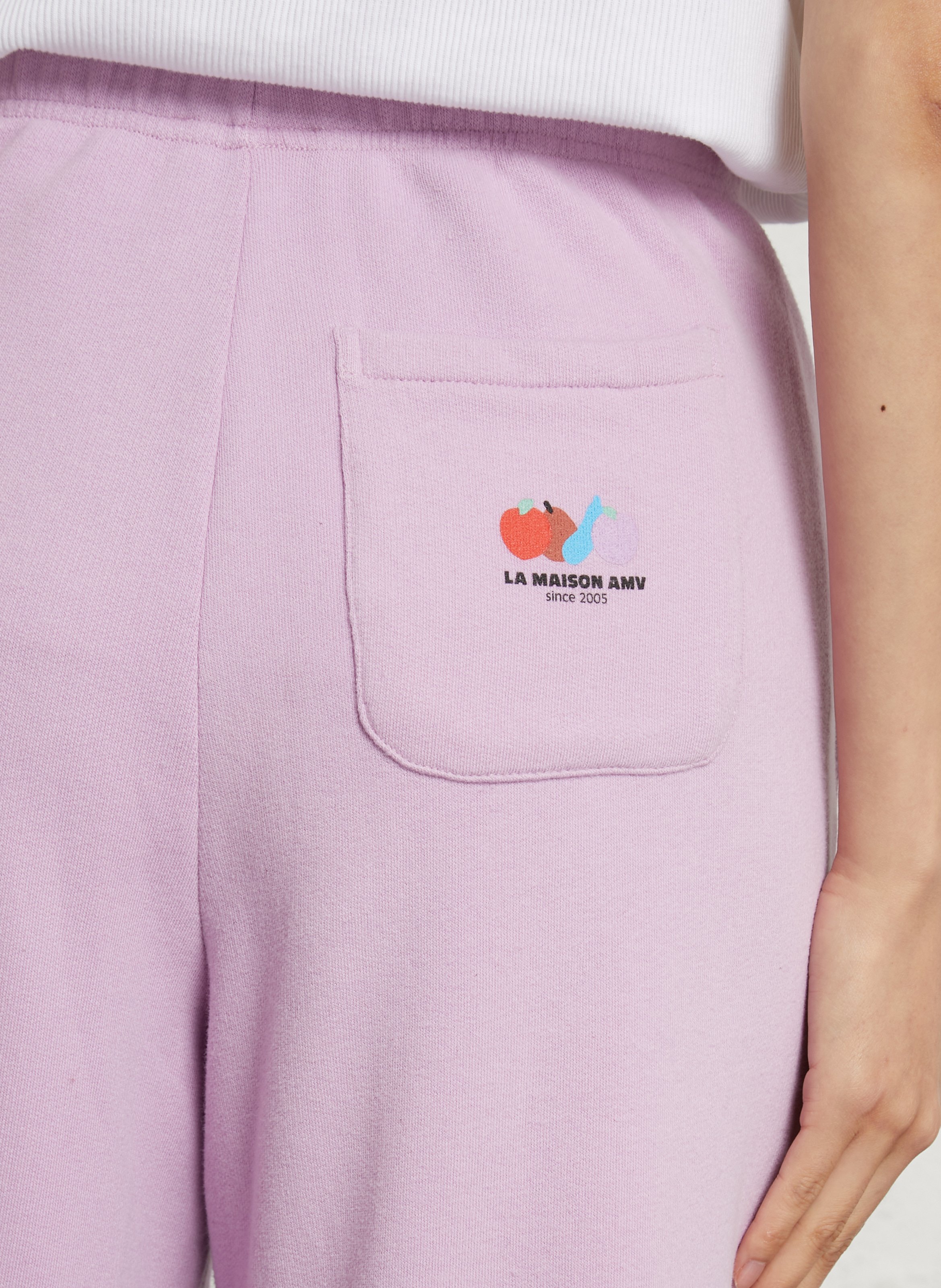 Gerade geschnittene Jogginghose aus Baumwoll-Mix AMERICAN VINTAGE Rosa