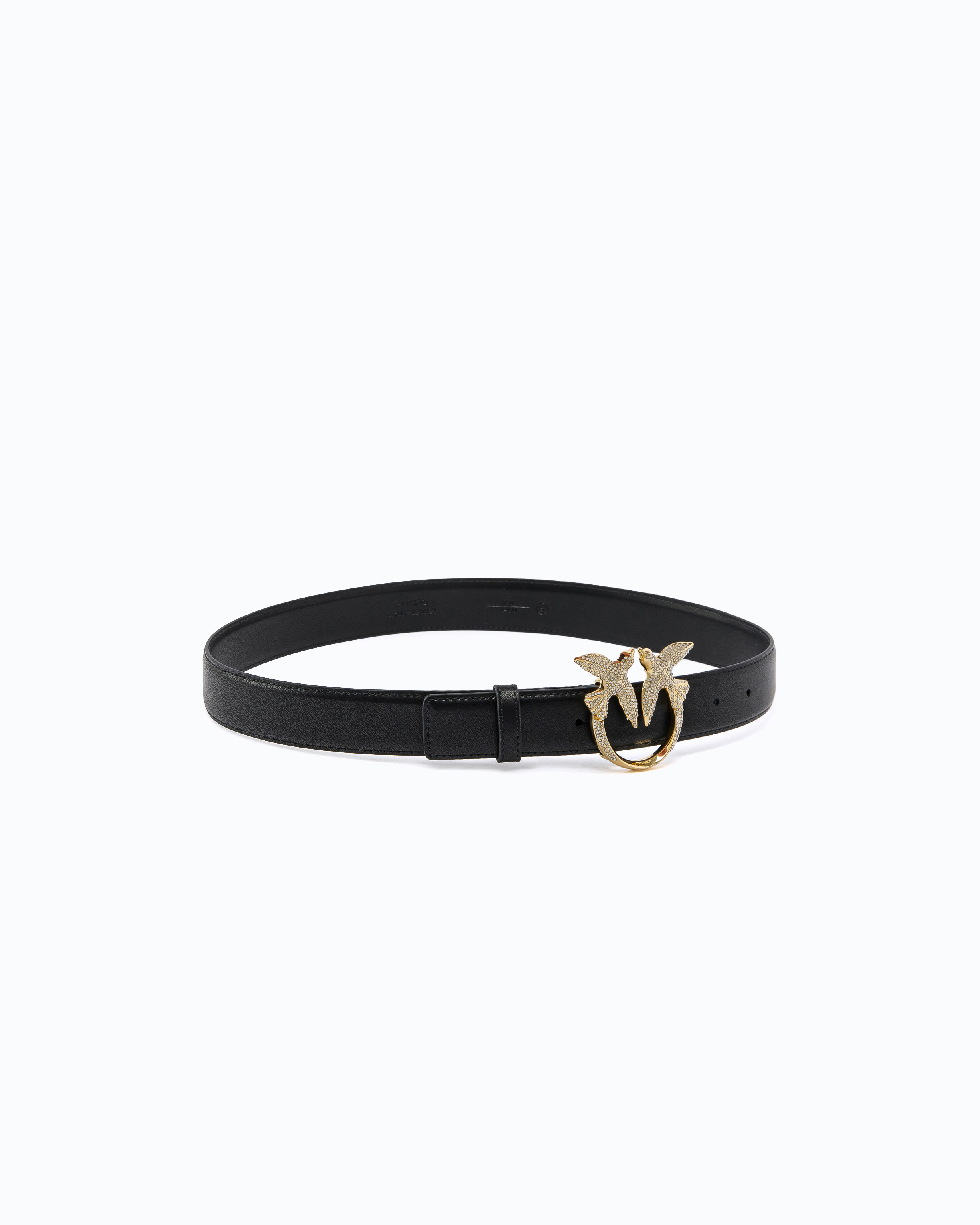 Ceinture en cuir à boucle bijou love birds 2,5 cm PINKO Multicolore