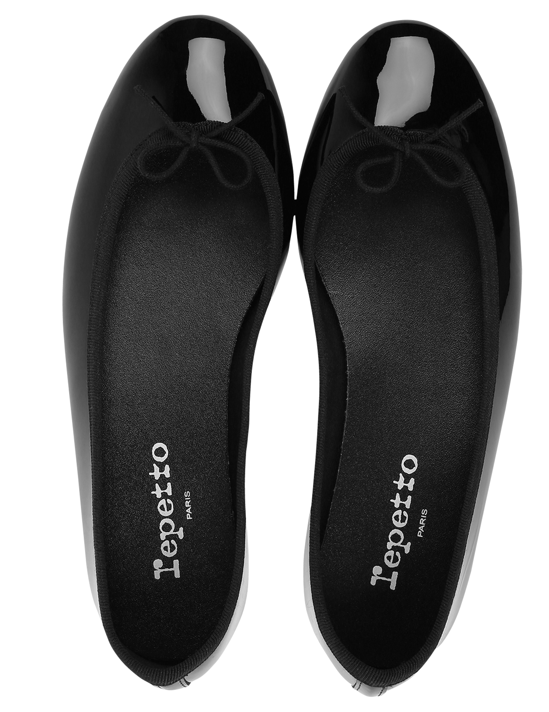 Patent leather ballerinas Black
